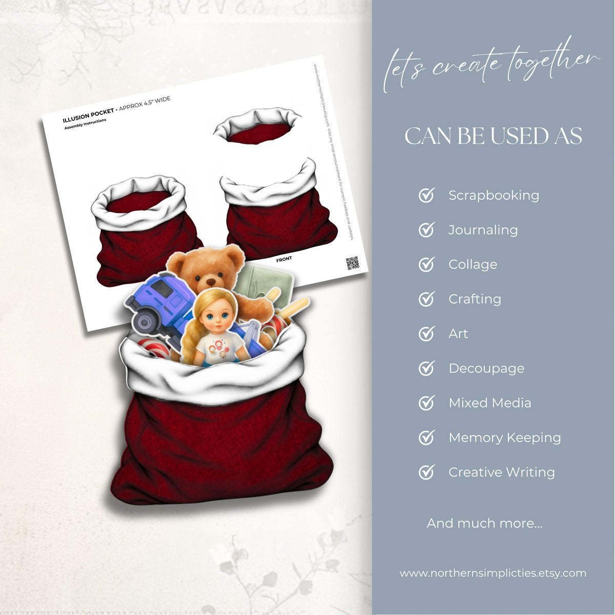 Santa Stash Illusion Pocket