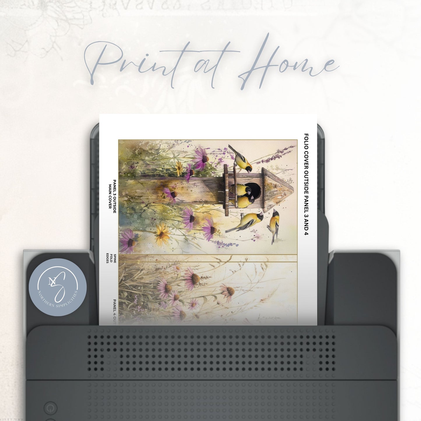 Golden Visitor Accordion Folio Kit