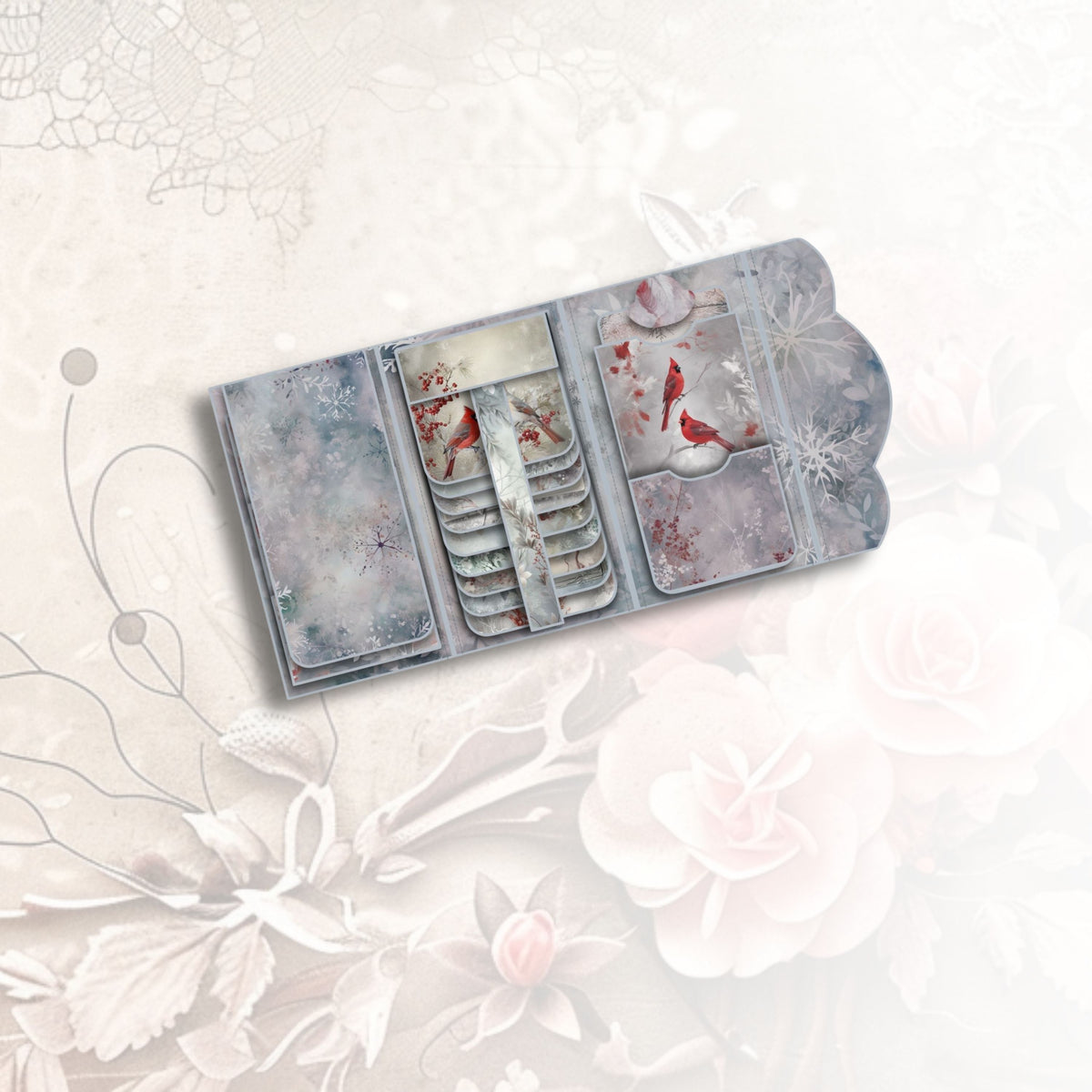 Cardinal Whispers Waterfall Folio Kit