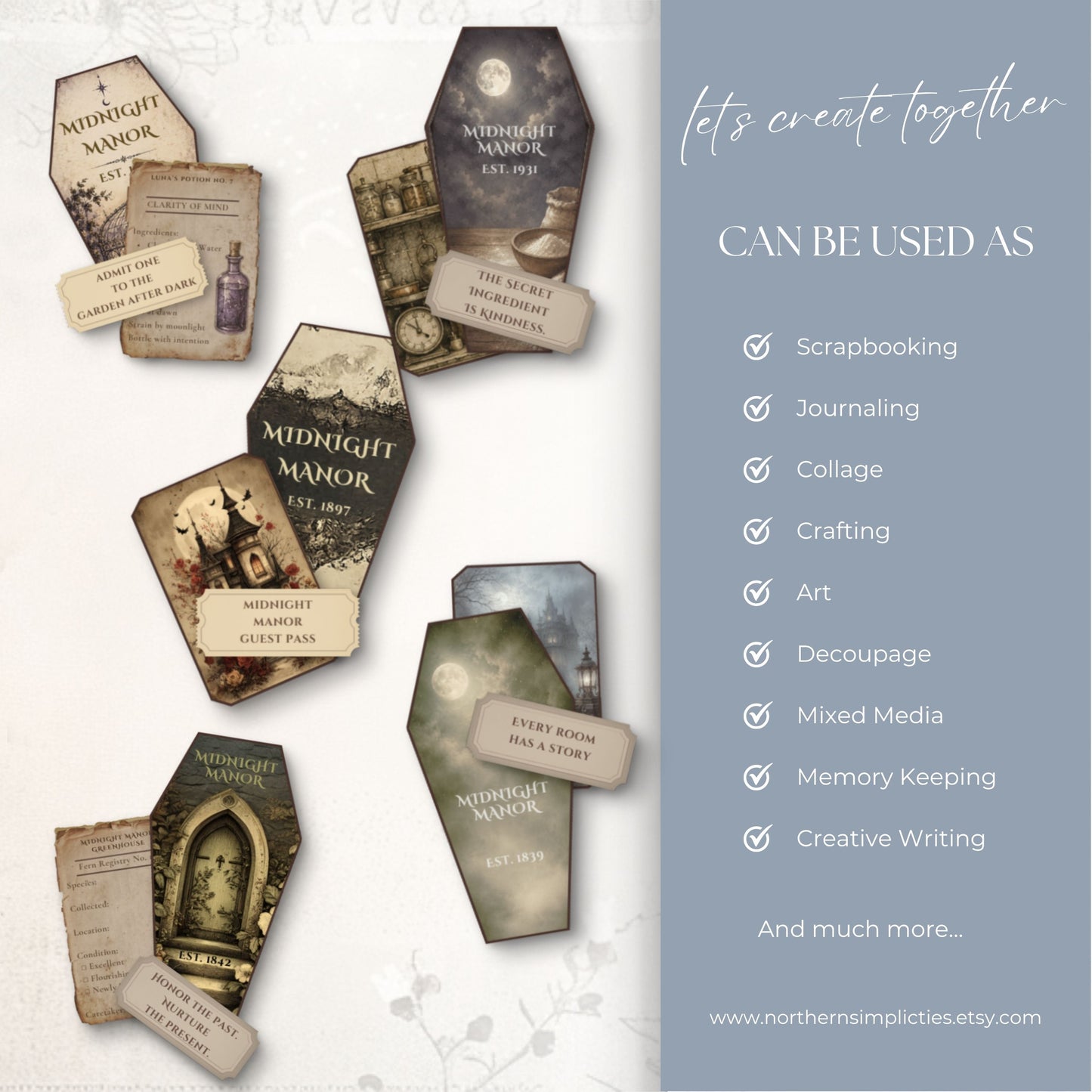 Midnight Manor Collection Waterfall Hidden Paperclip Bundle