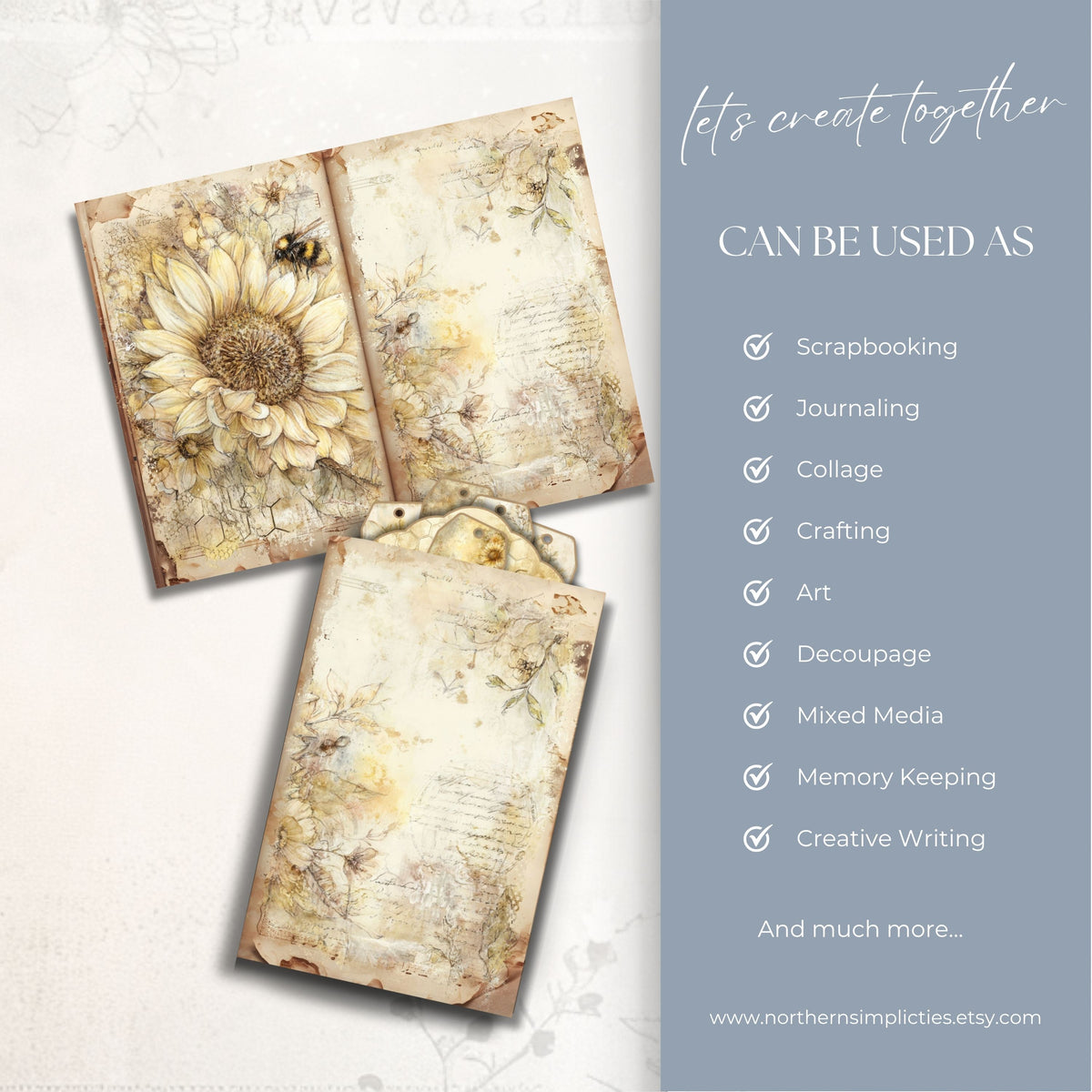 Honey Garden Layered Journal Pocket