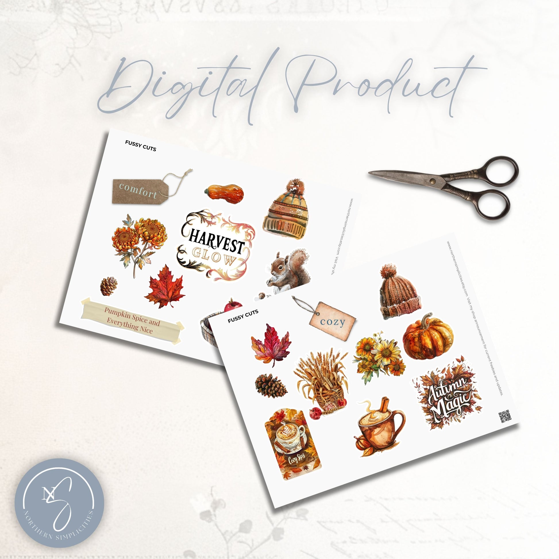 Autumn Whimsy Fussy Cuts