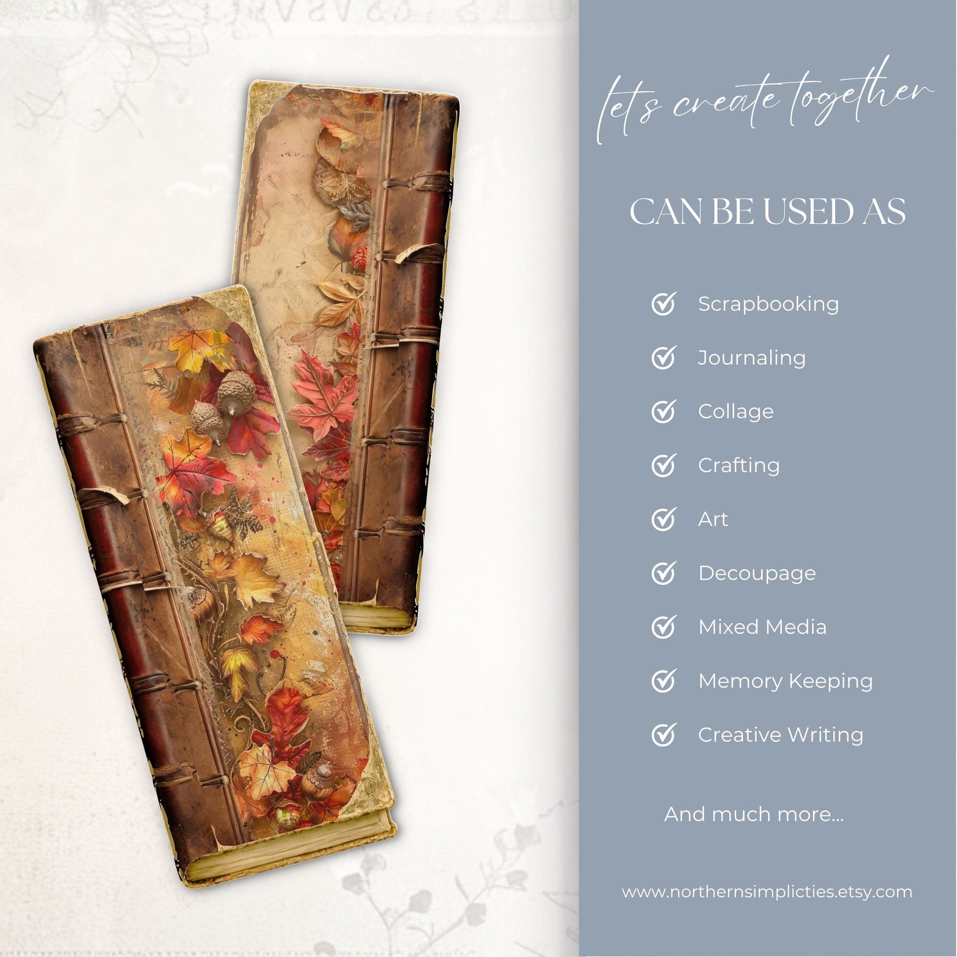 Autumn Whimsy Tall Journal Cover