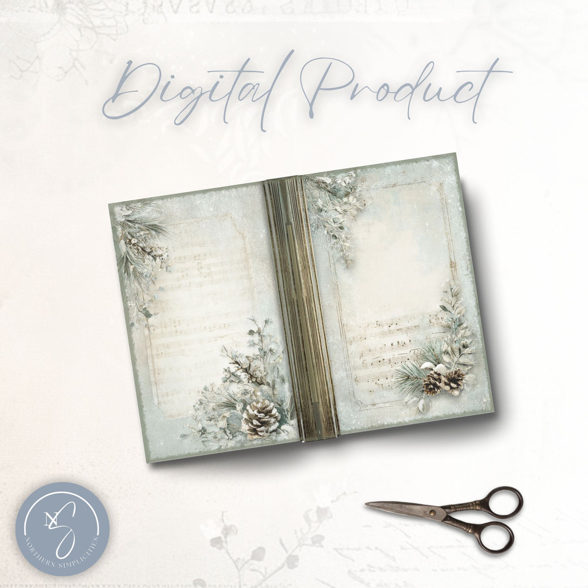 Winter Melodies Journal Cover