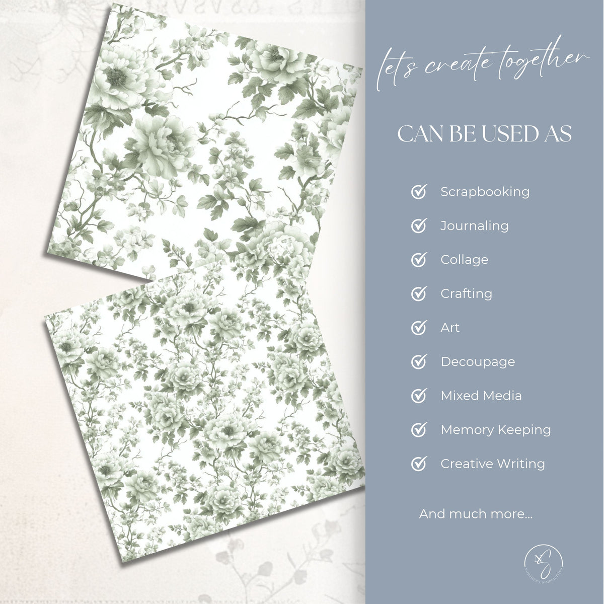 Chateau Garden Seamless Papers