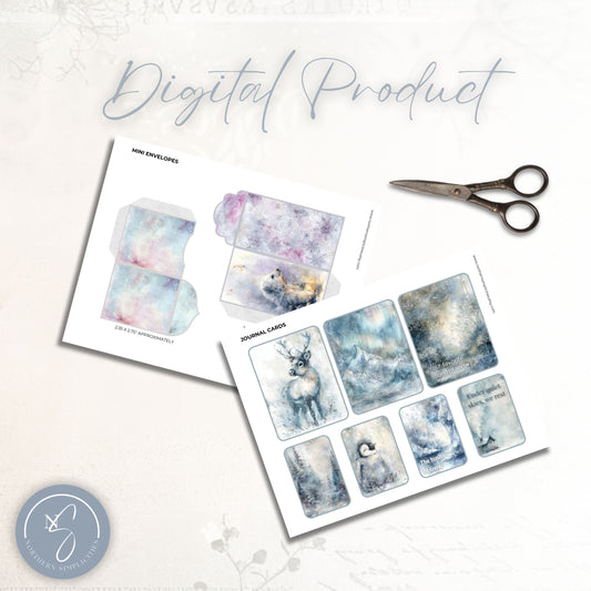 Arctic Kiss Journal Cards and Mini Envelopes