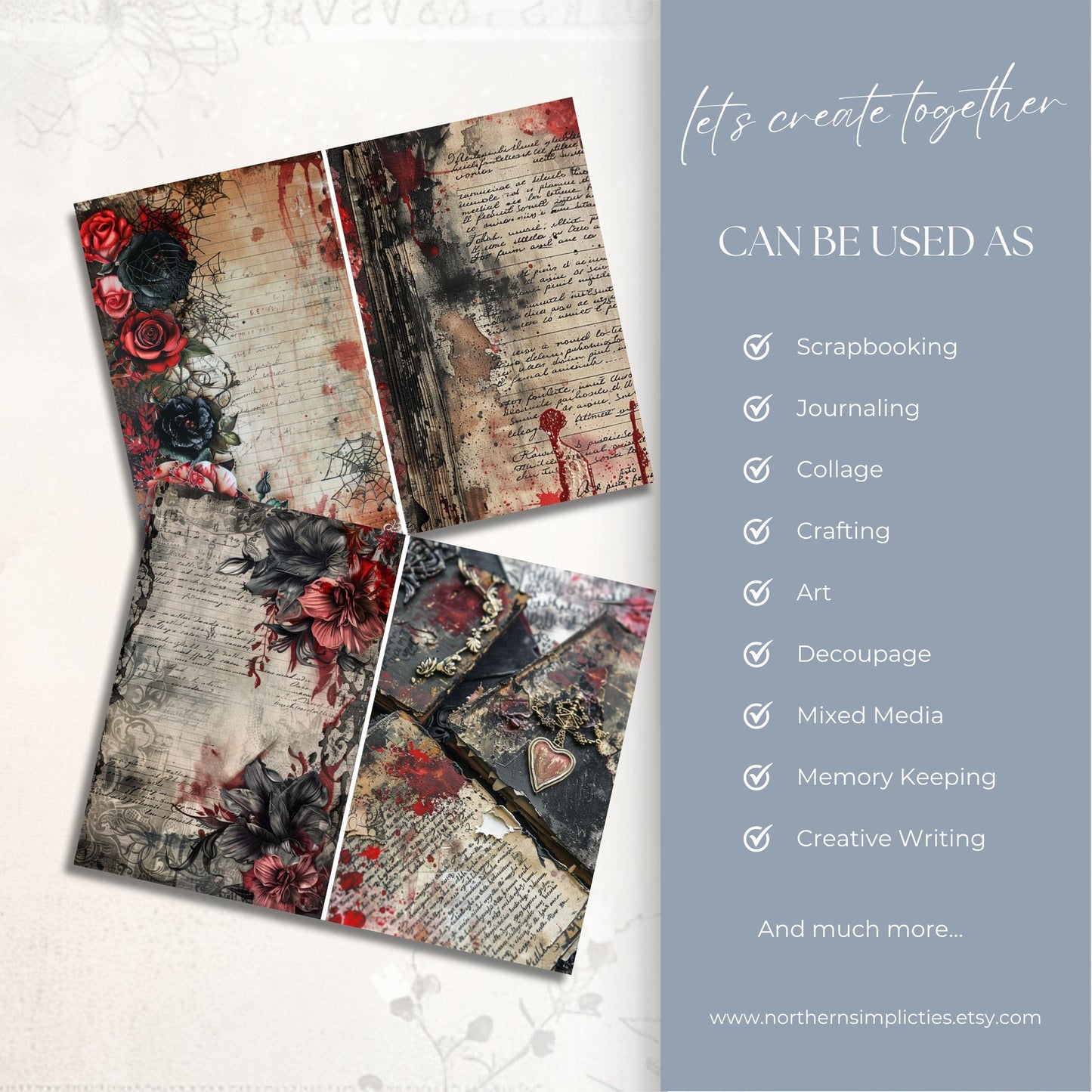 Haunted Blooms Journal Papers