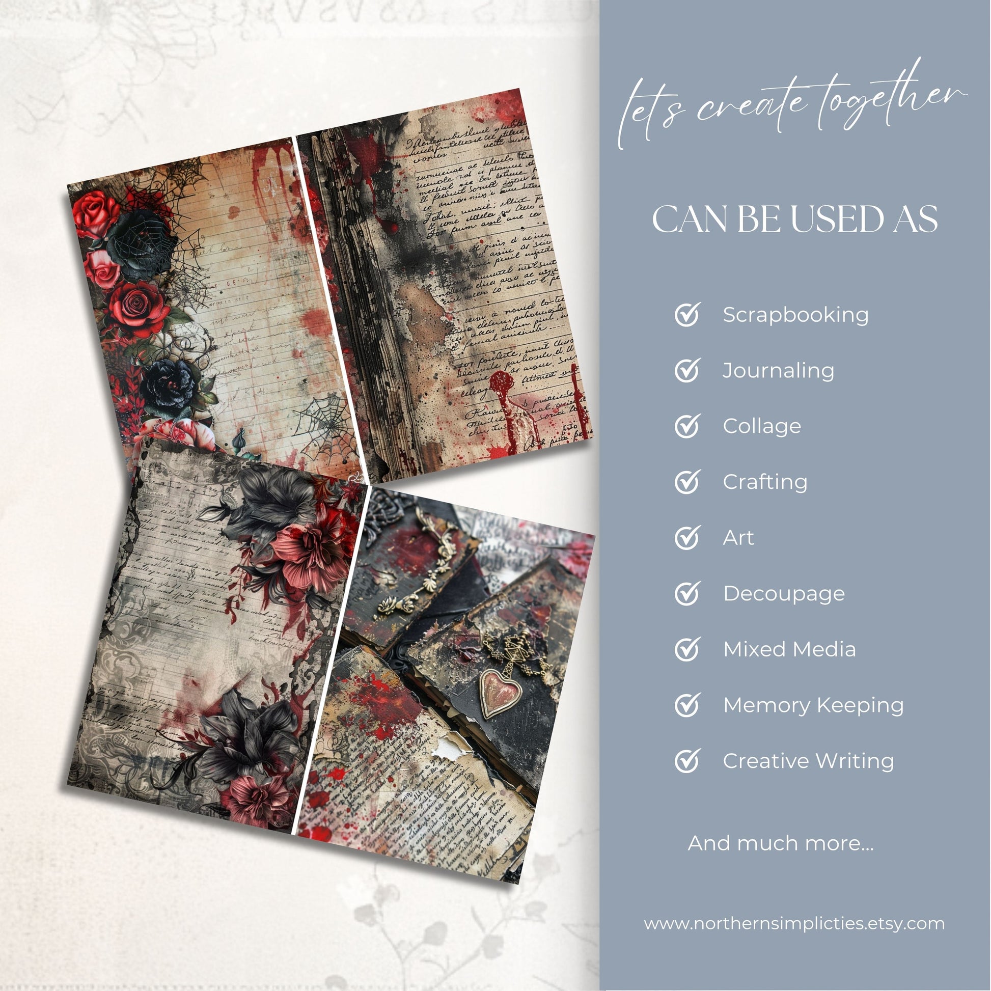 Haunted Blooms Journal Papers