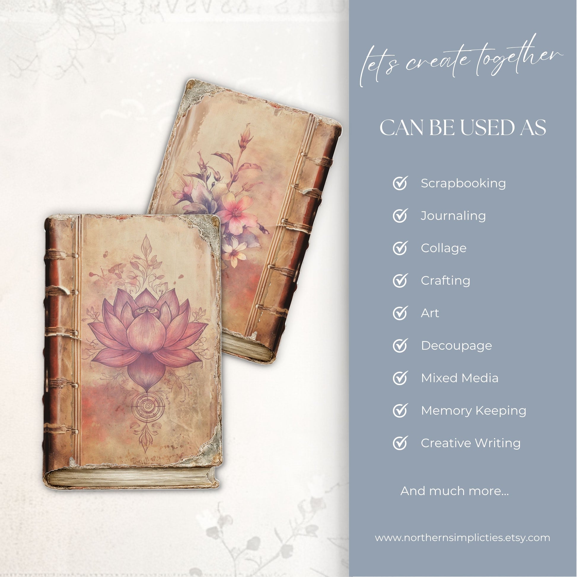 Lotus Awakening Junk Journal Kit