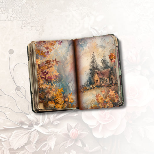 Autumn Whimsy Junk Journal Pages