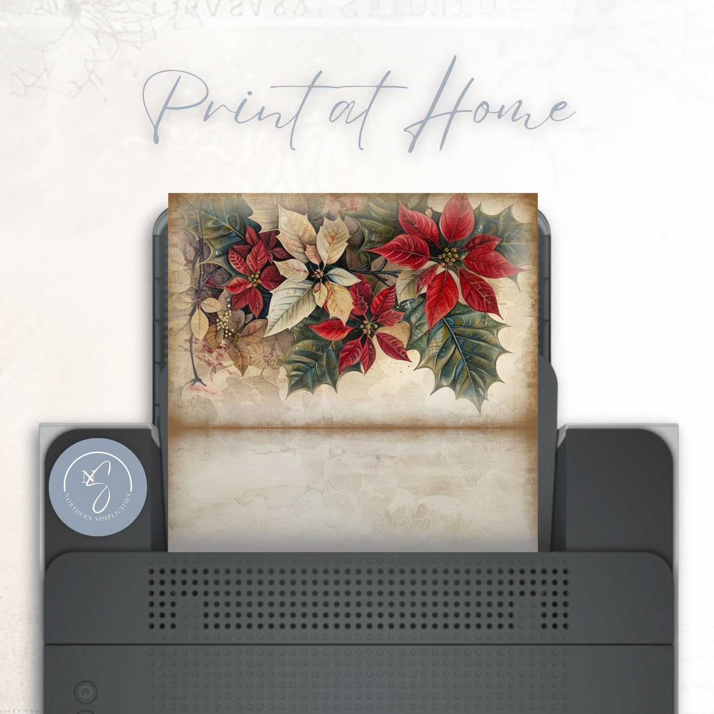 Poinsettia Perfection Journal Pages