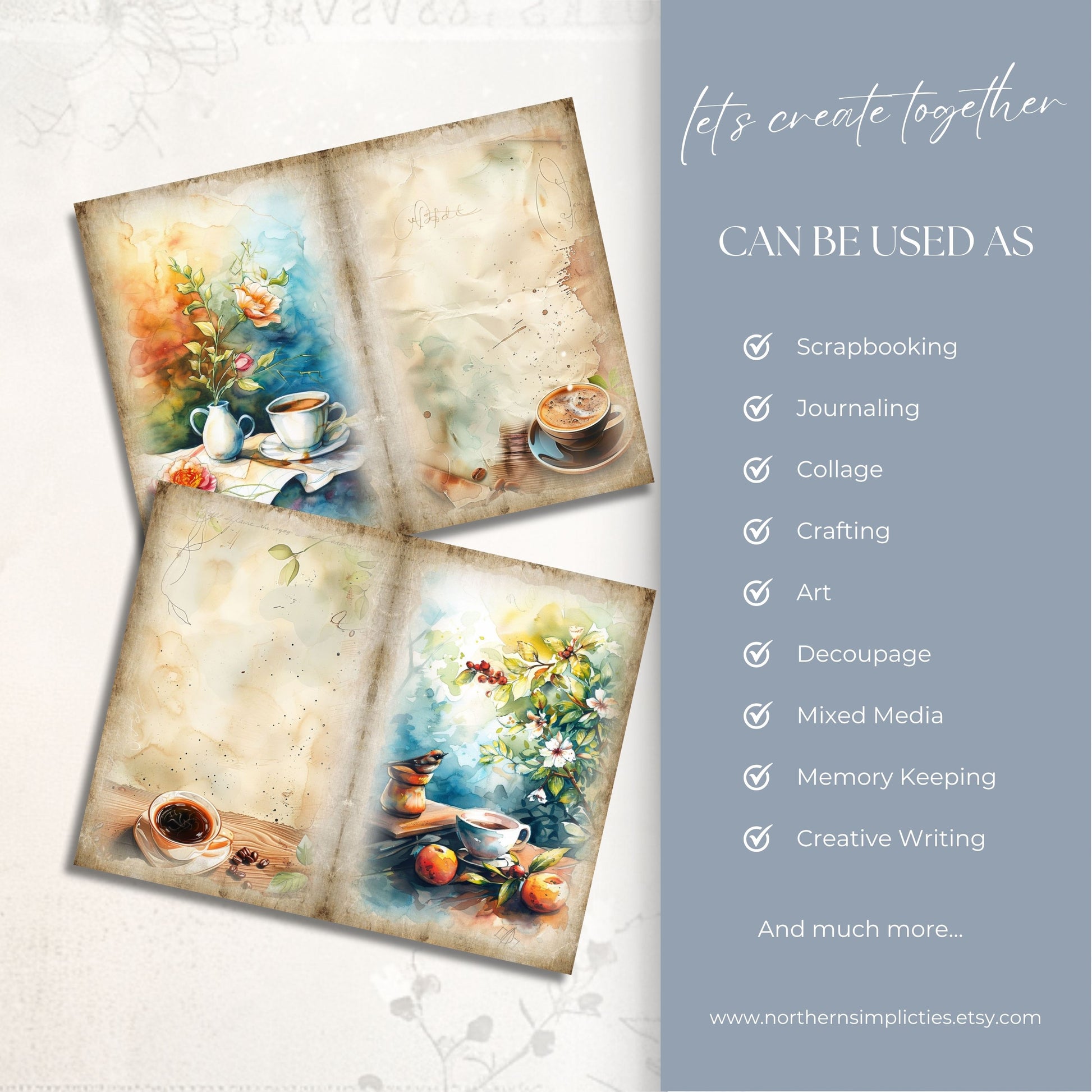 Brewed Bliss Journal Pages