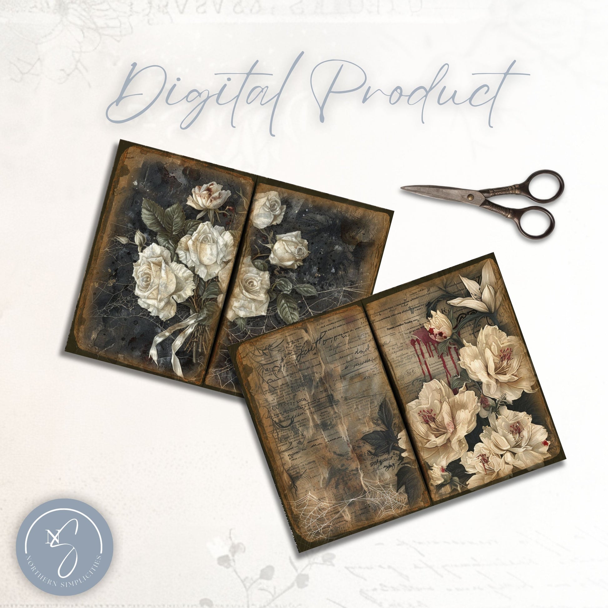 Haunted Blooms Journal Pages
