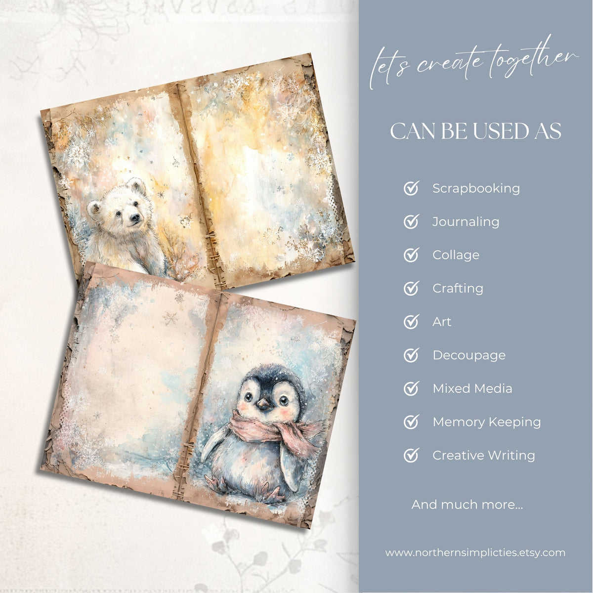 Arctic Kiss Journal Pages
