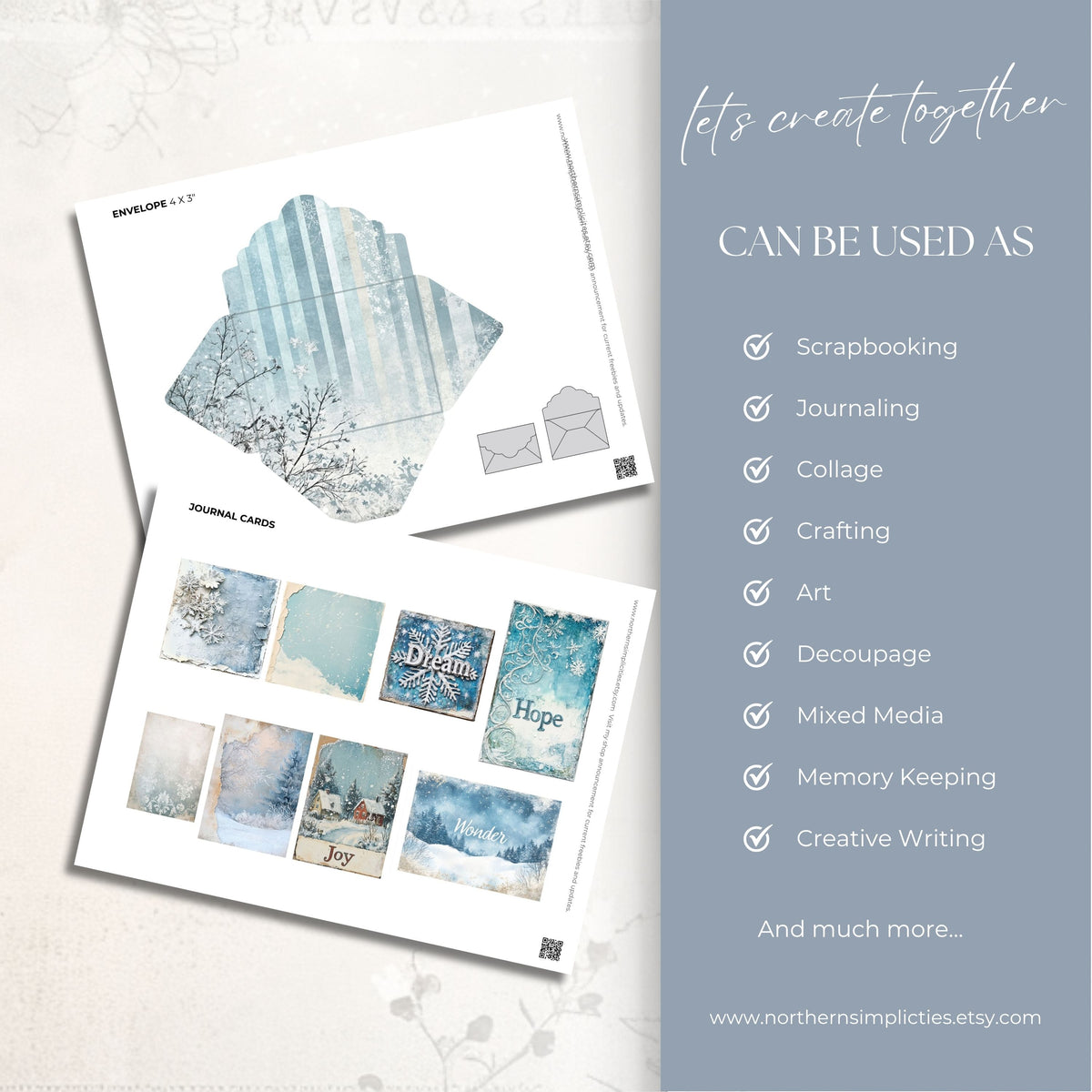 Frosted Elegance Cards and Envelopes
