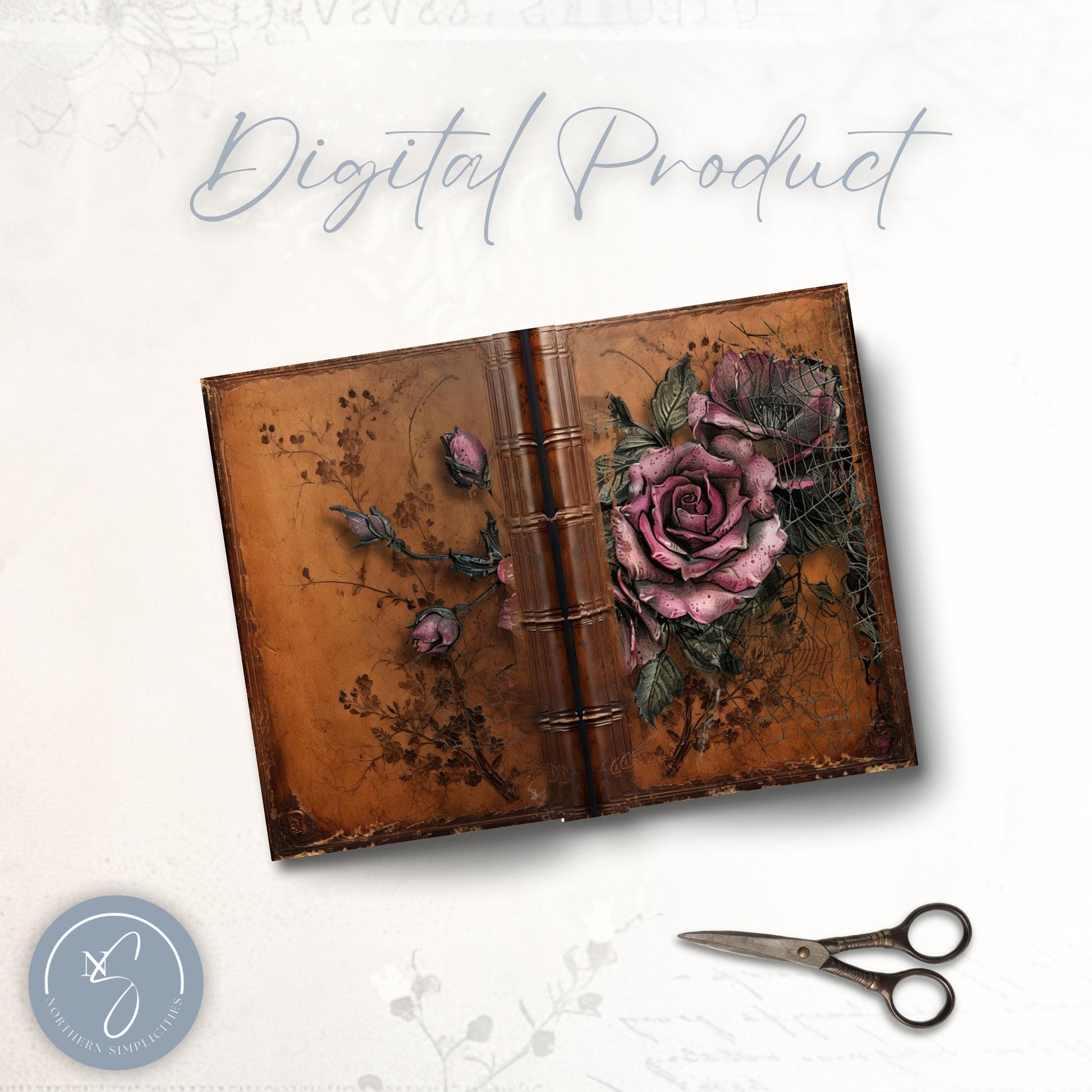 Haunted Blooms Junk Journal Cover