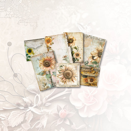 Sunflower Bliss Journal Cards & Envelopes