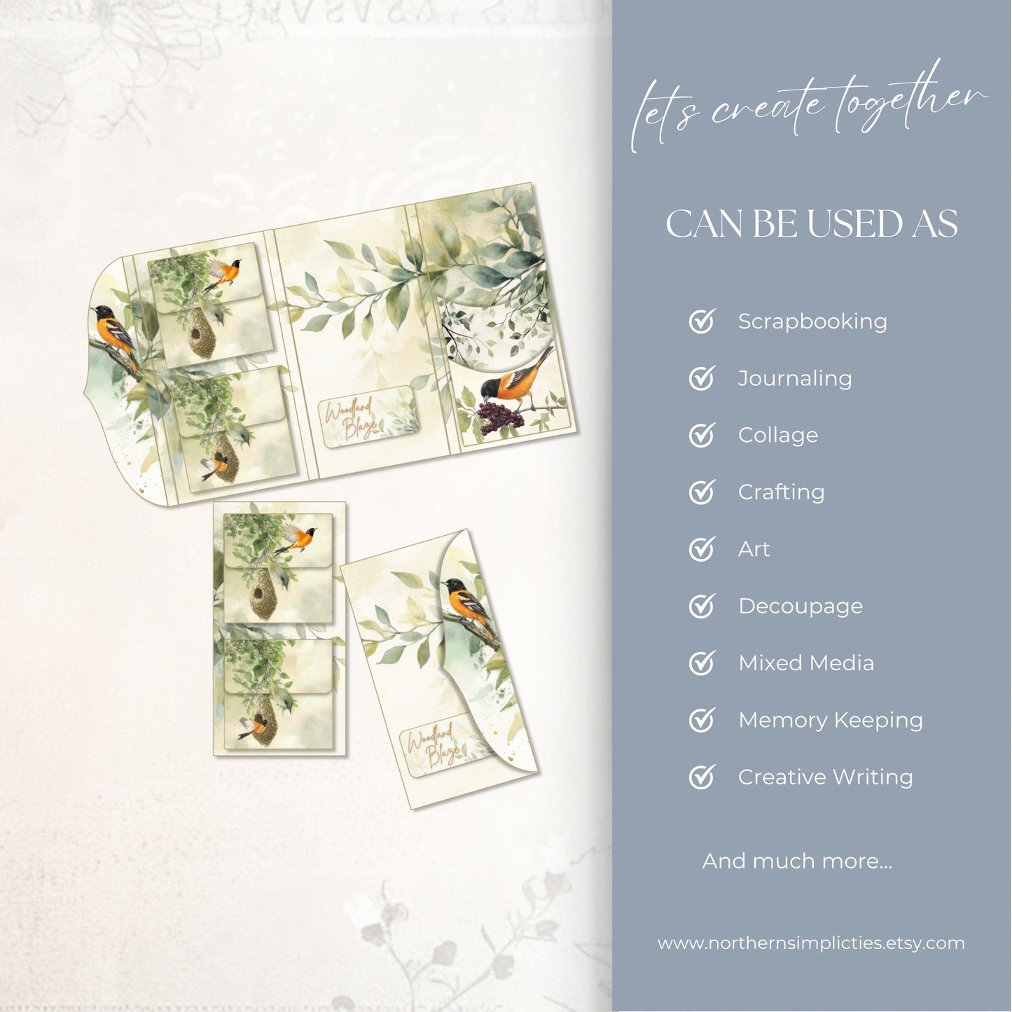 Amber Visitor Gatefold Folio Kit