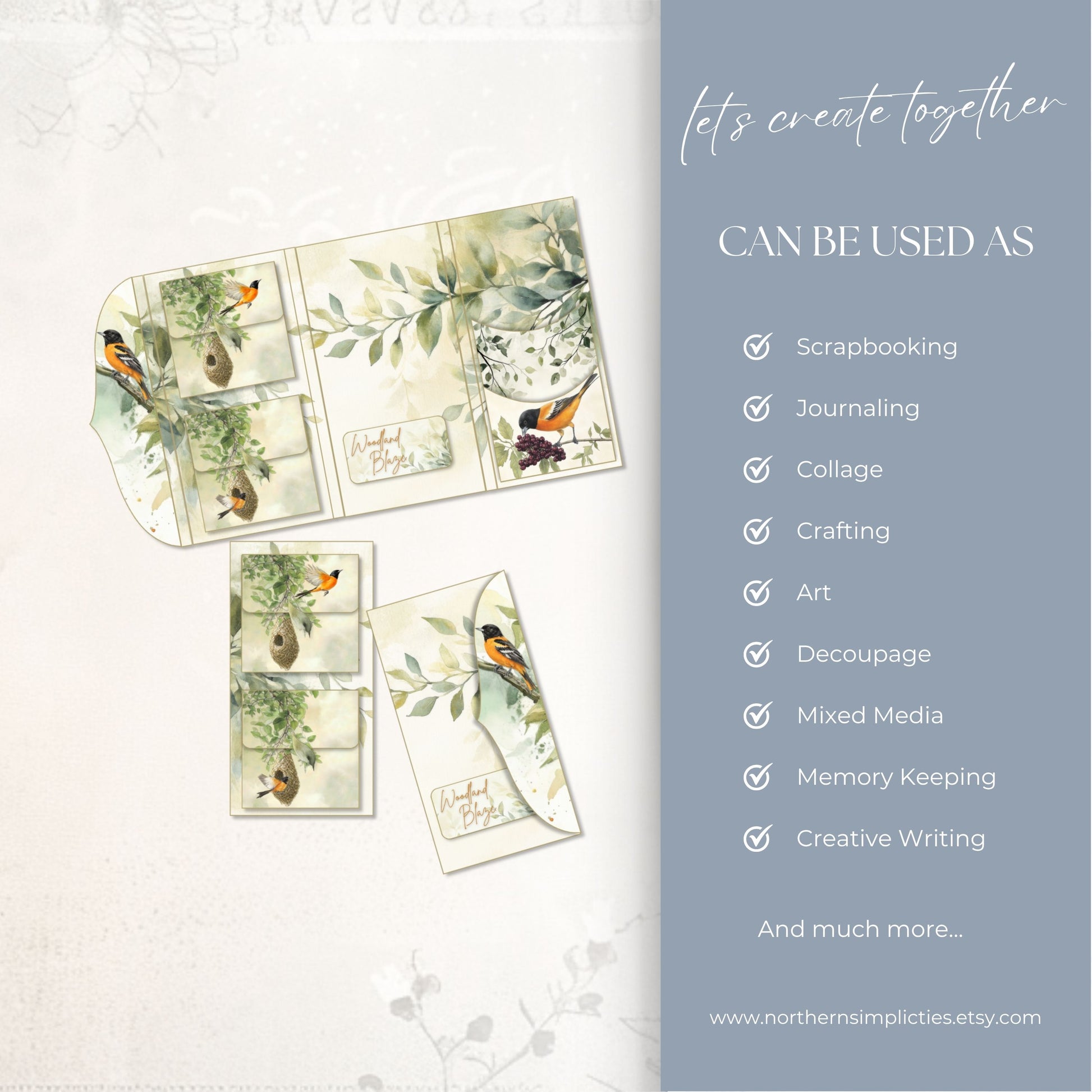 Amber Visitor Gatefold Folio Kit