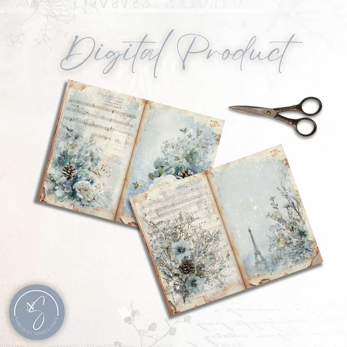 Winter Melodies Journal Pages