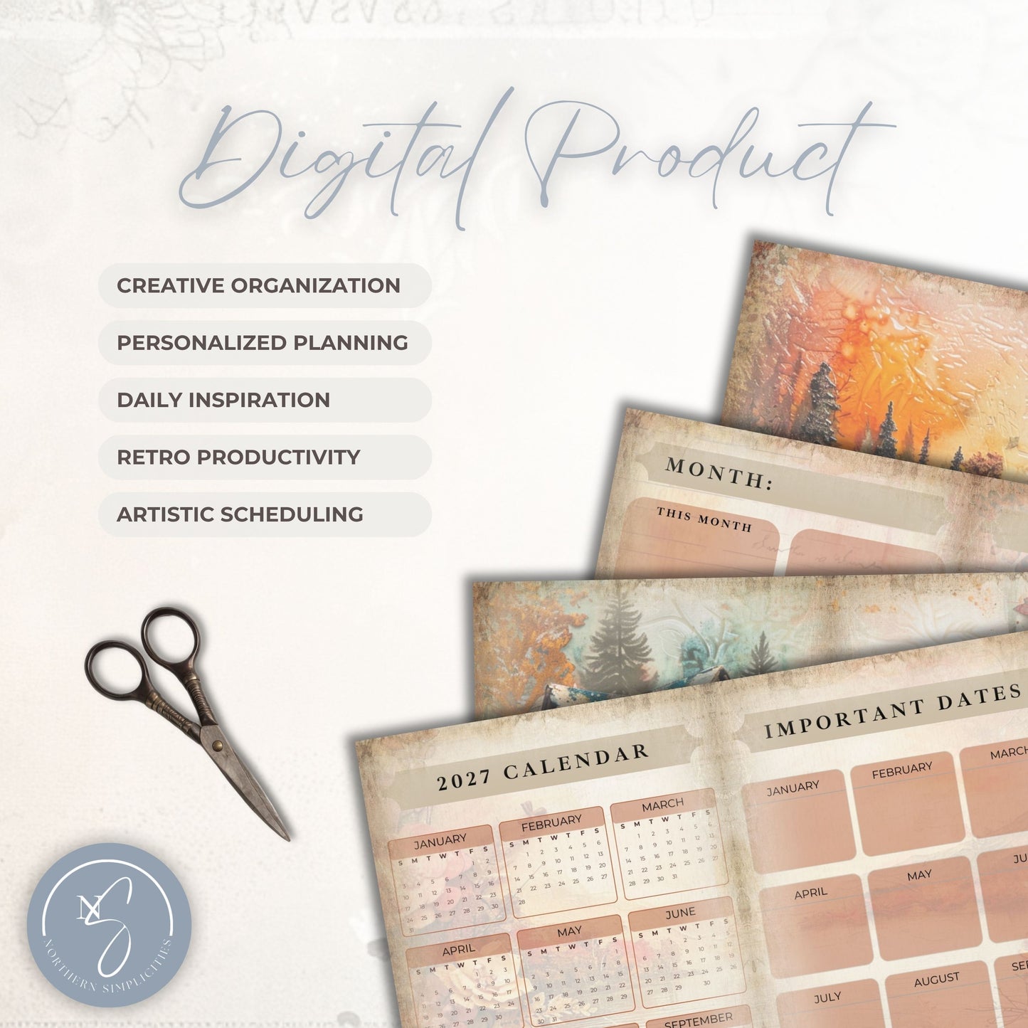 Autumn Whimsy Junk Planner