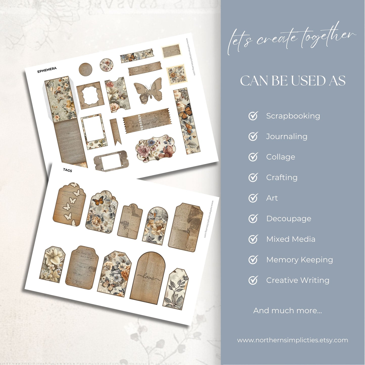 Fluttering Garden Hidden Paperclips