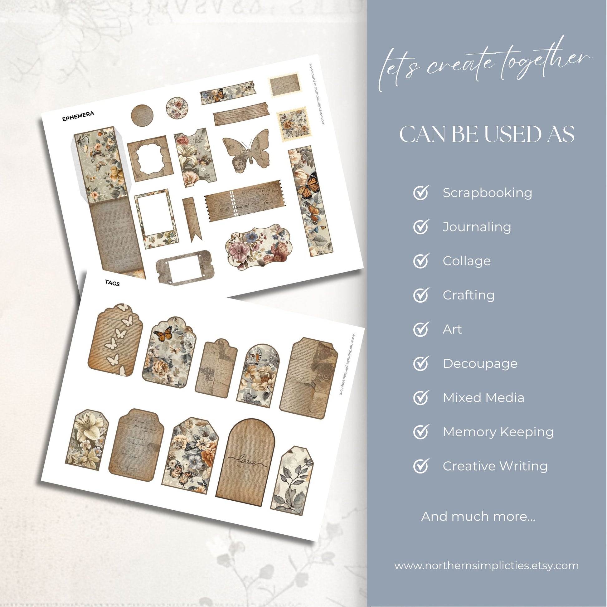 Fluttering Garden Hidden Paperclips