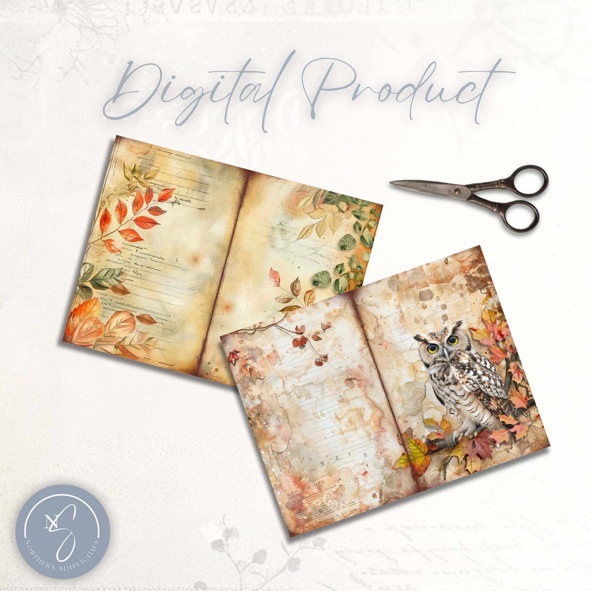 Enchanted Woodland Junk Journal Pages