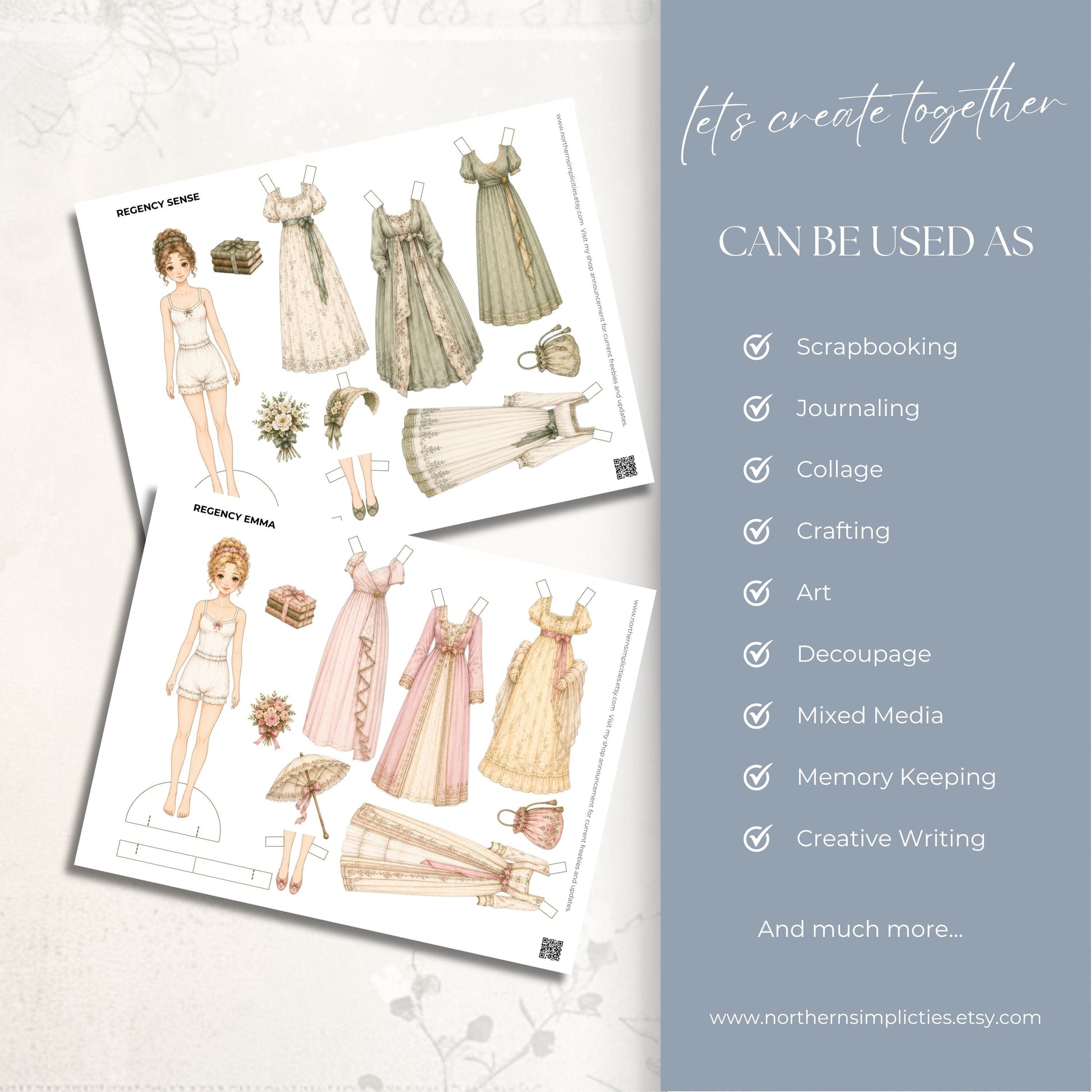 Regency Stories Paper Dolls