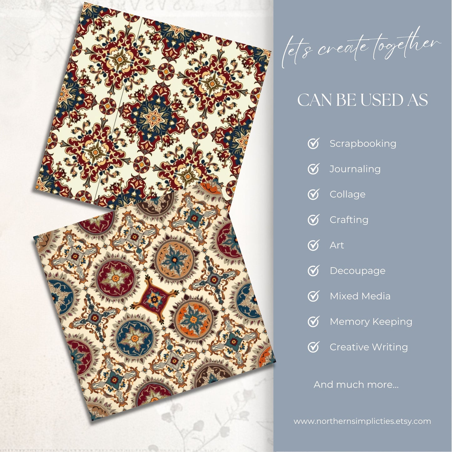 Persian Heritage Seamless Papers