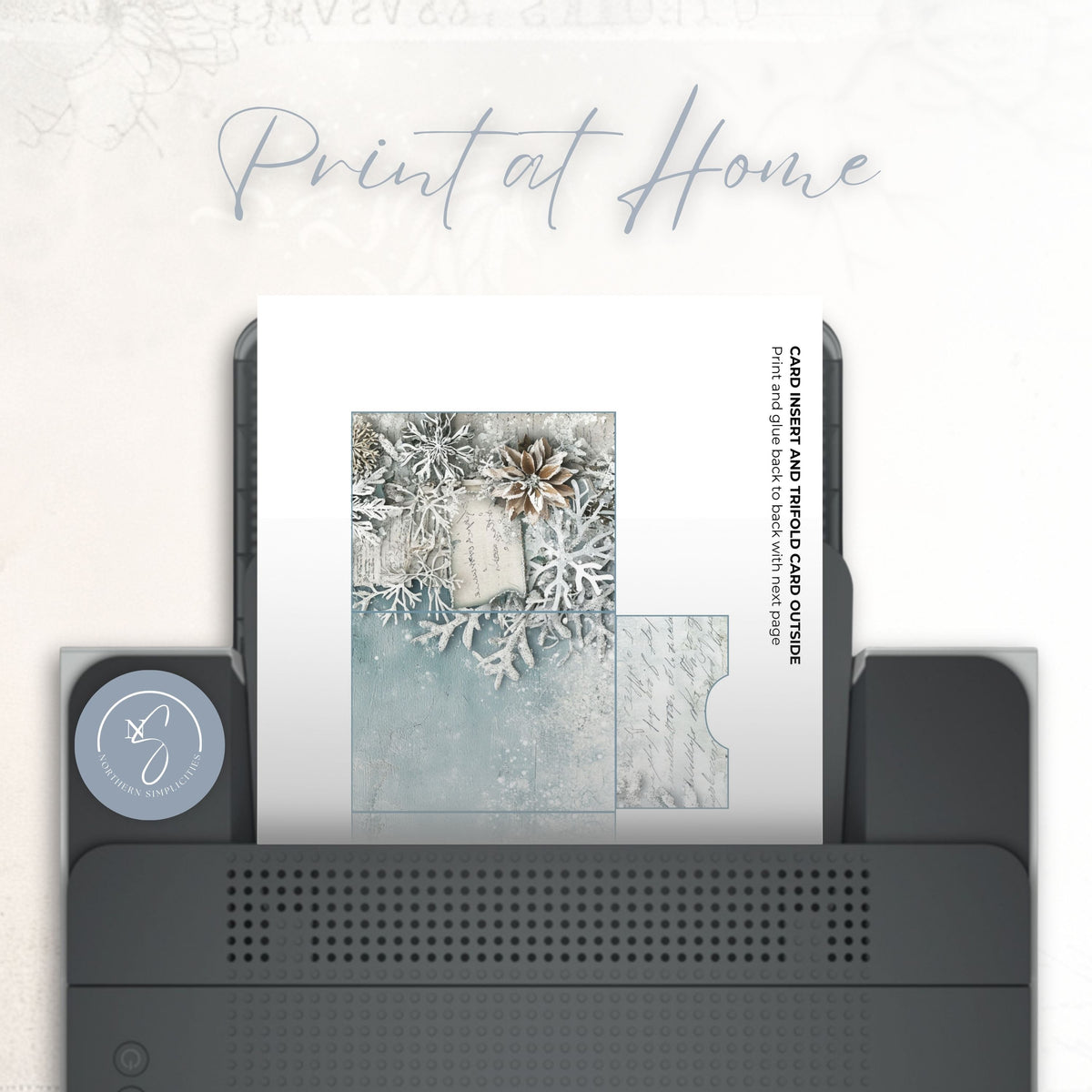 Frosted Elegance Cards and Envelopes