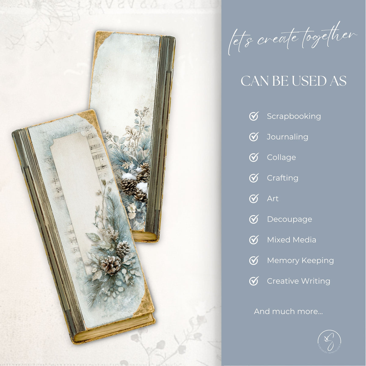 Winter Melodies Tall Journal Cover