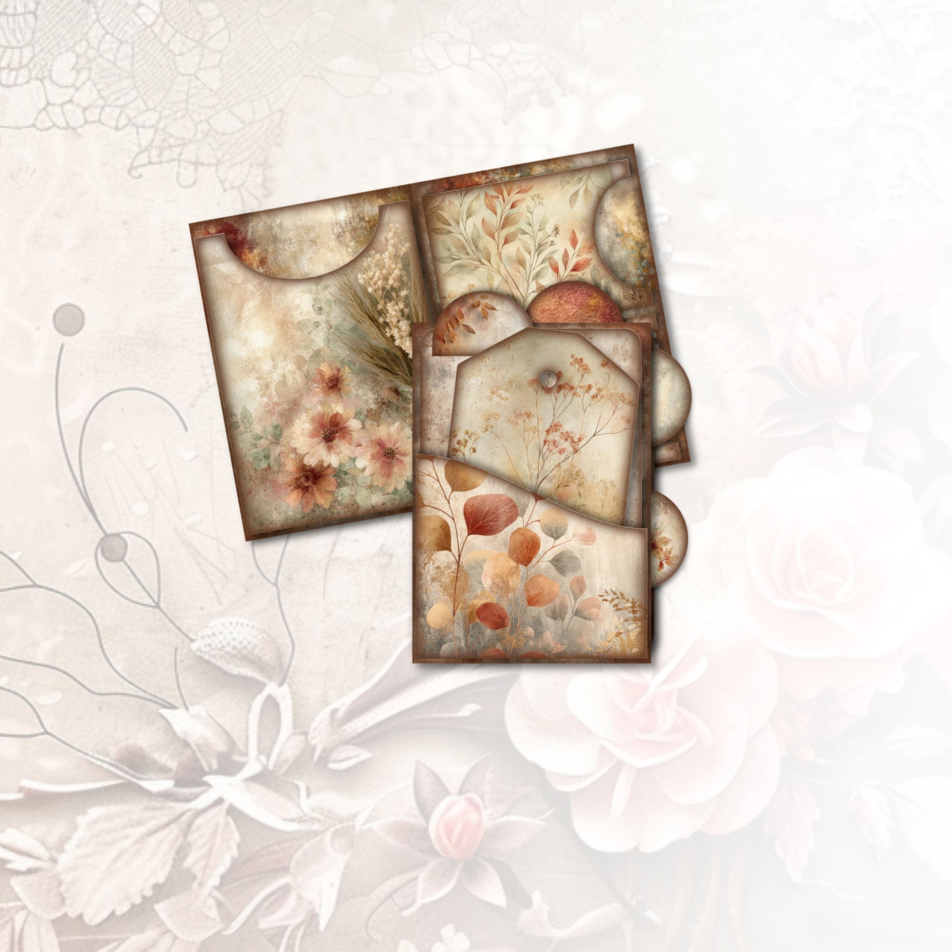 Burnished Autumn Tab Pocket Folio Kit