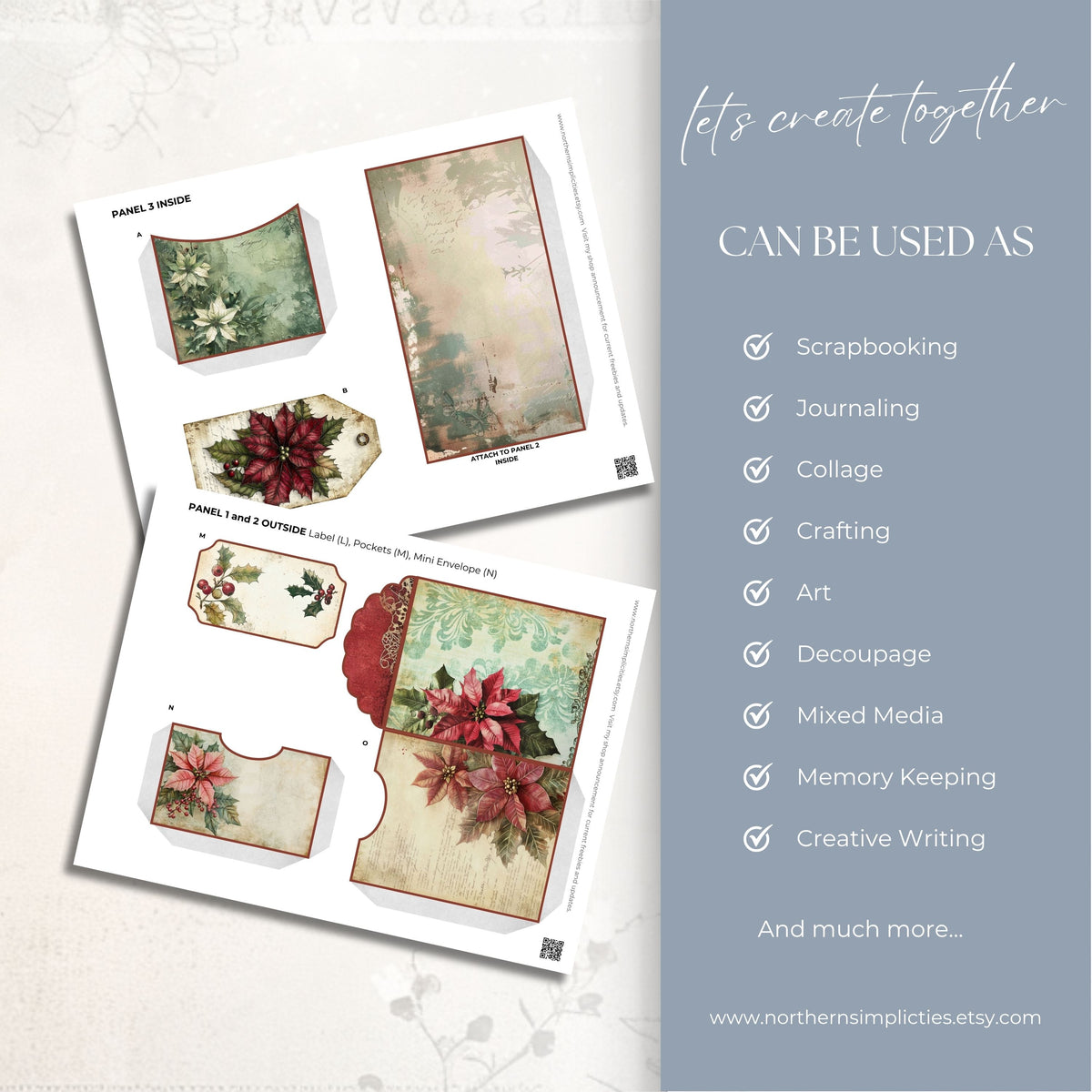 Poinsettia Perfection Folio