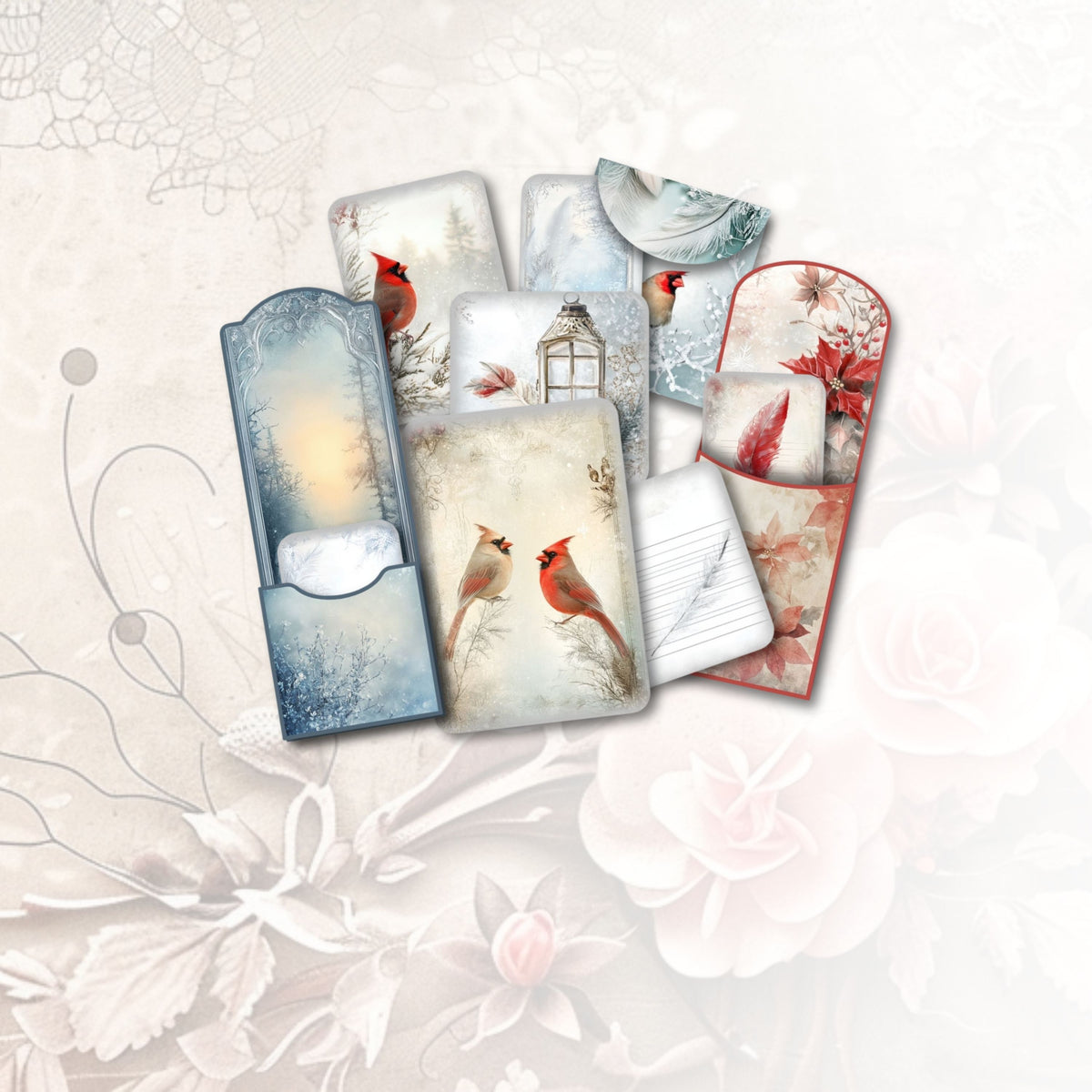 Cardinal Whispers Cards and Envelopes