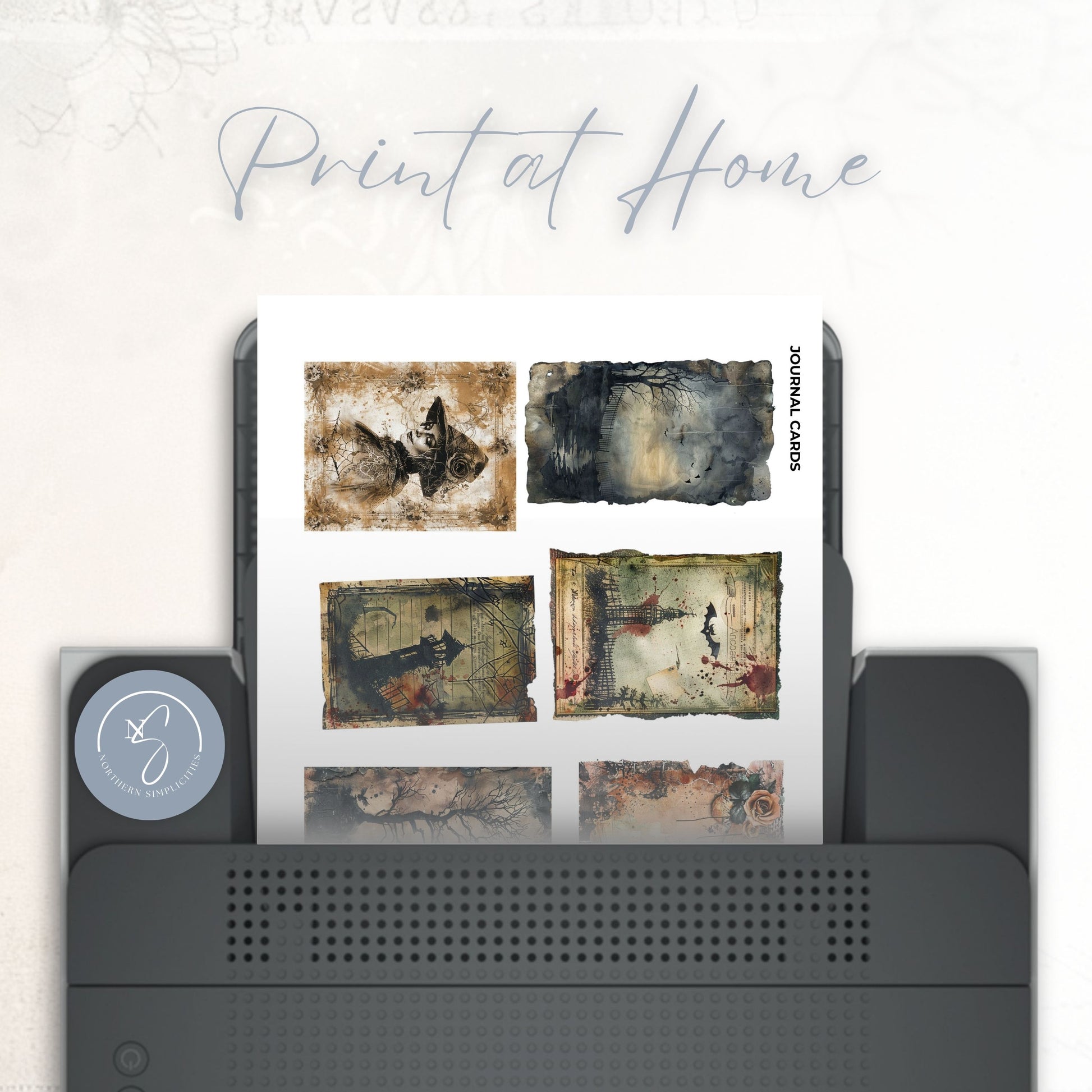 Haunted Blooms Journal Cards & Envelopes