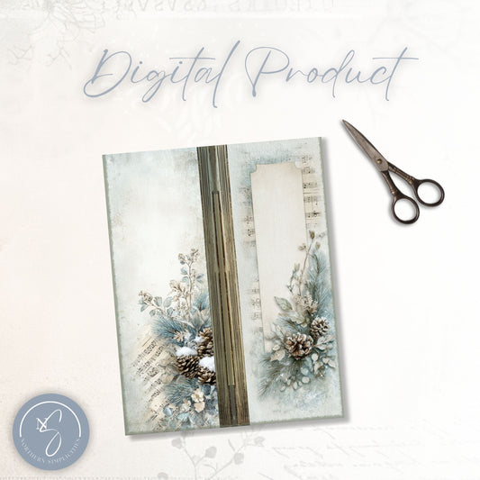 Winter Melodies Tall Journal Cover