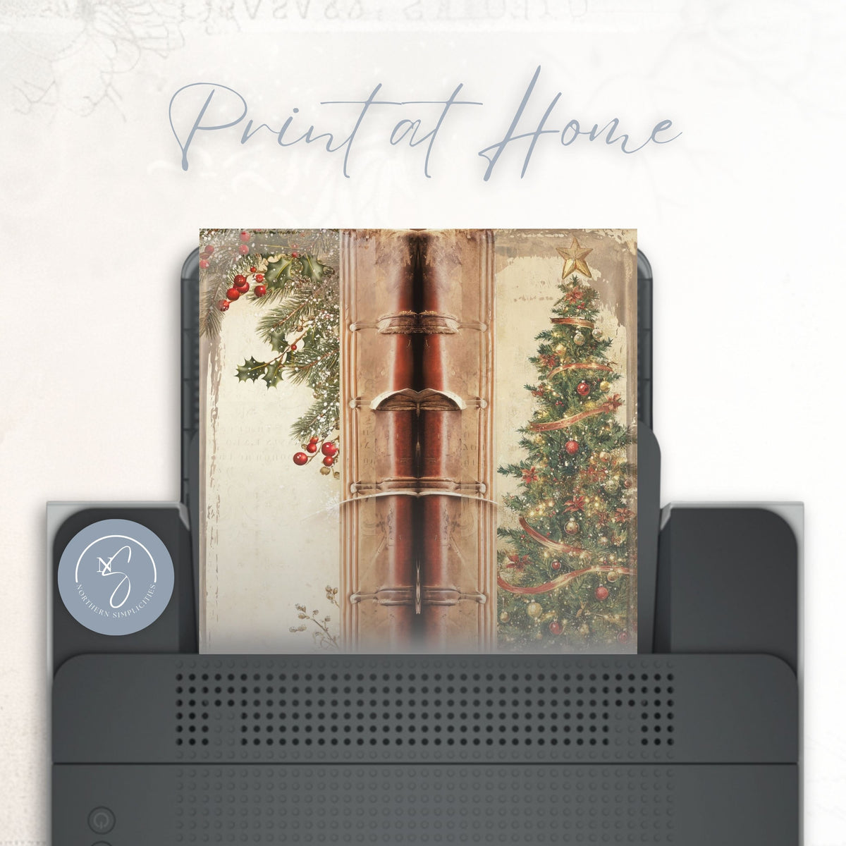 Classic Christmas Tall Journal Cover