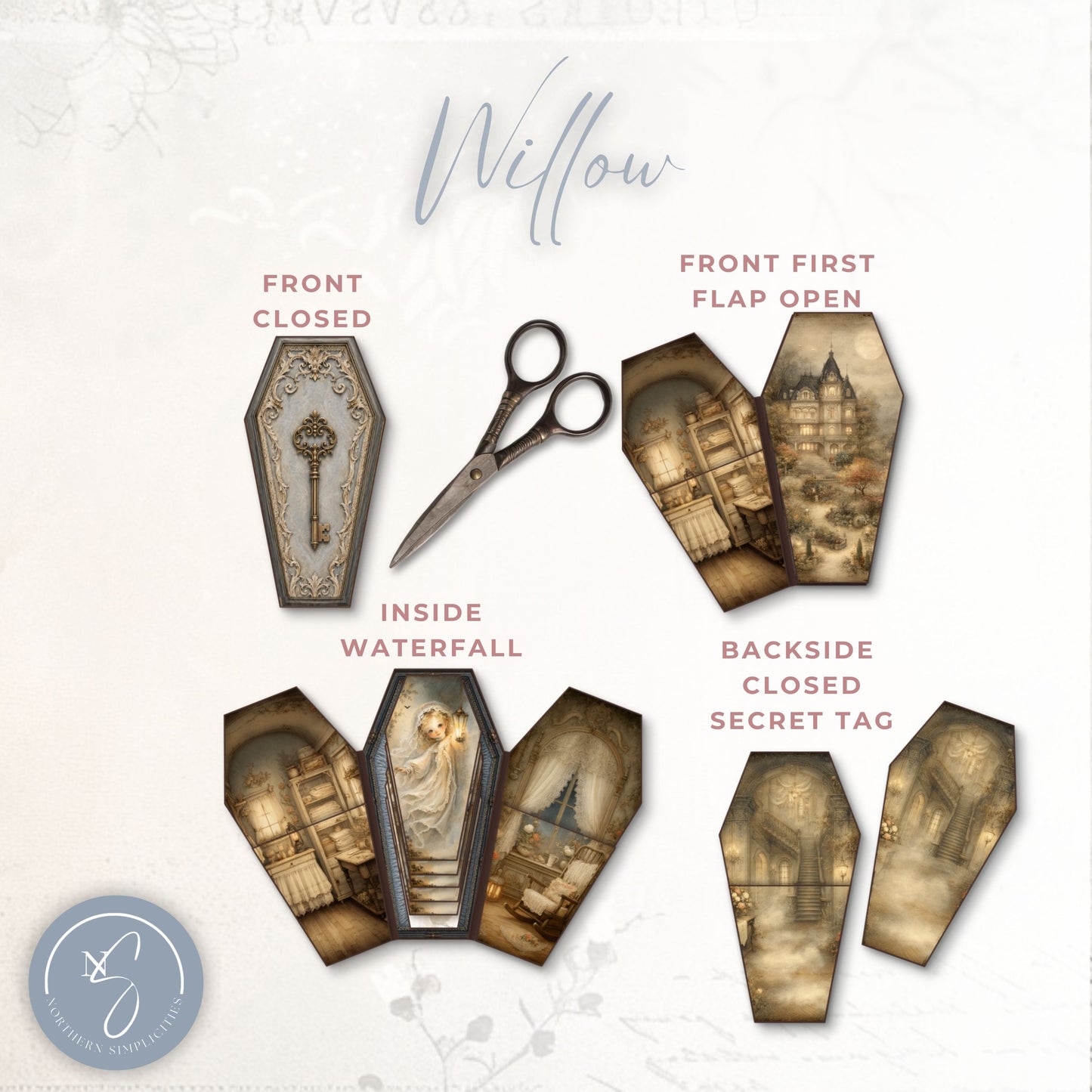 Midnight Manor Collection Waterfall Hidden Paperclip Bundle