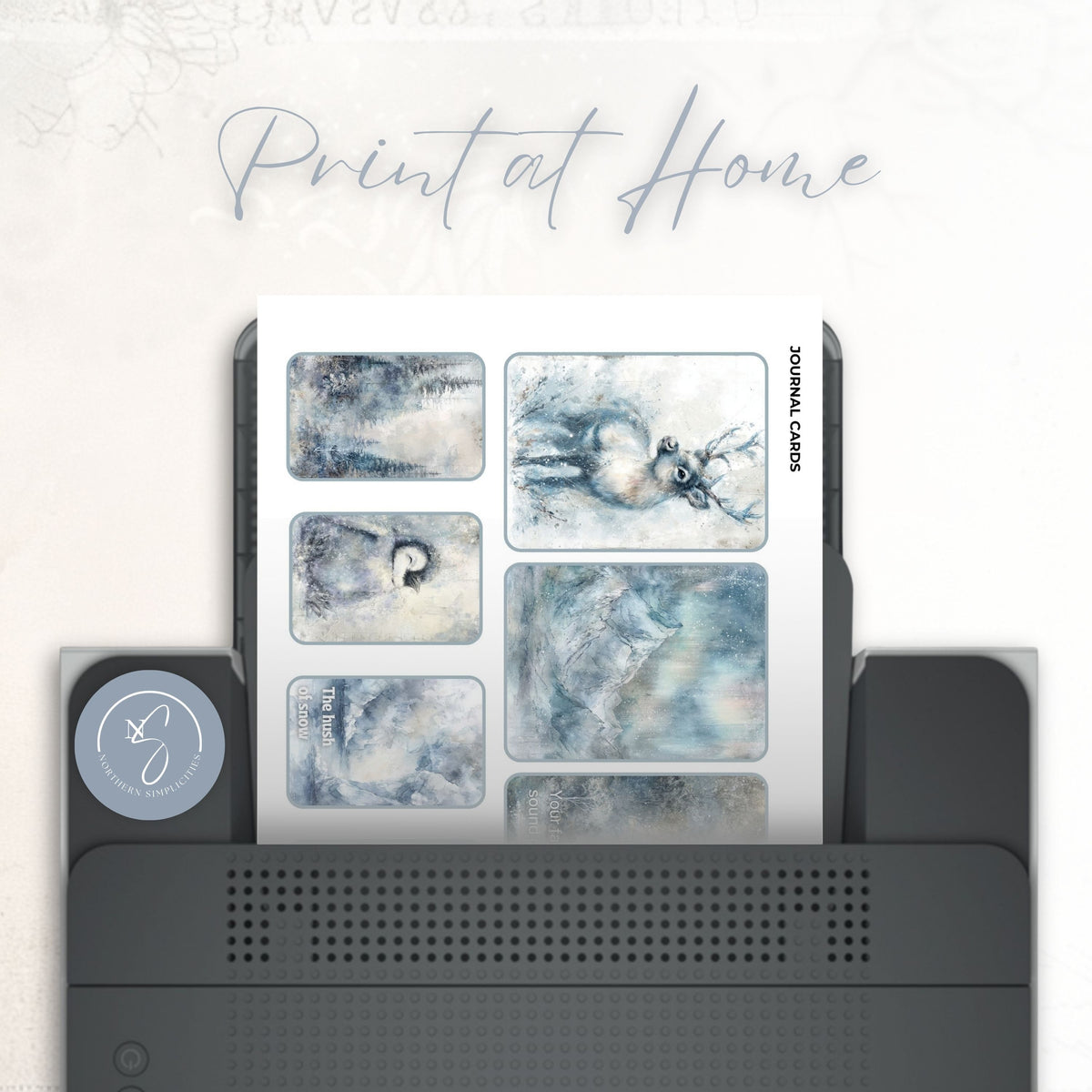 Arctic Kiss Journal Cards and Mini Envelopes