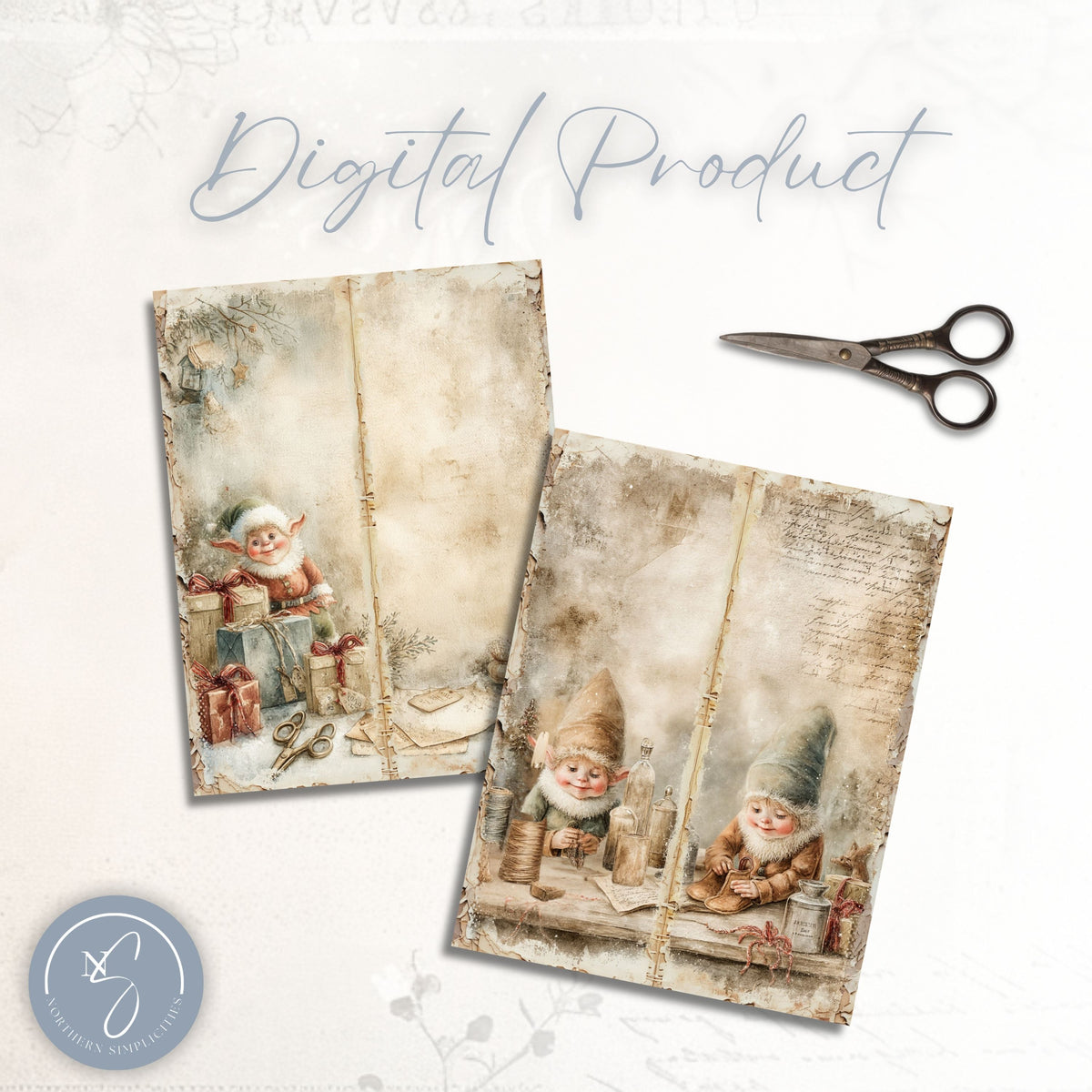 North Pole Tall Journal Pages