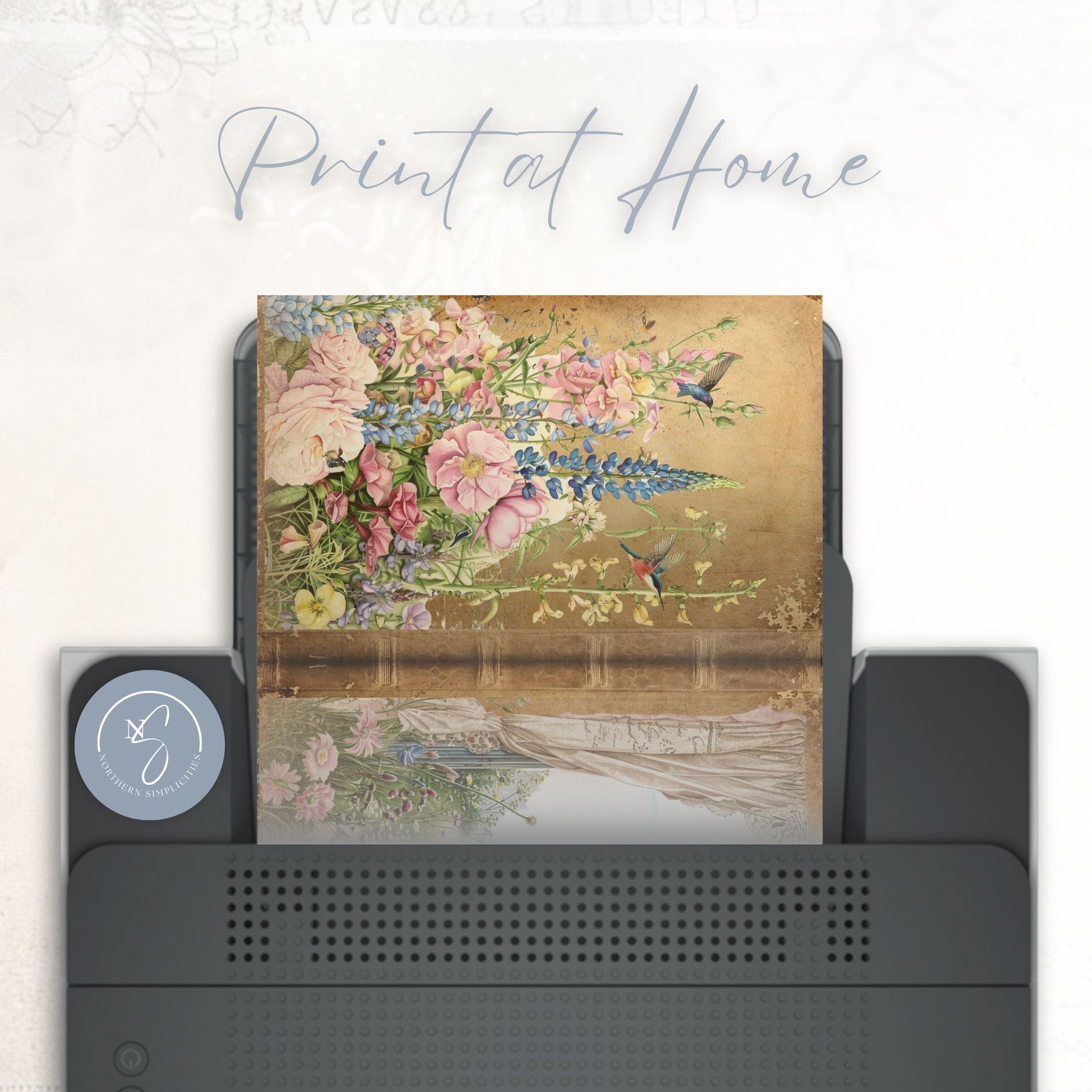 Watercolor Wildflower Journal Cover