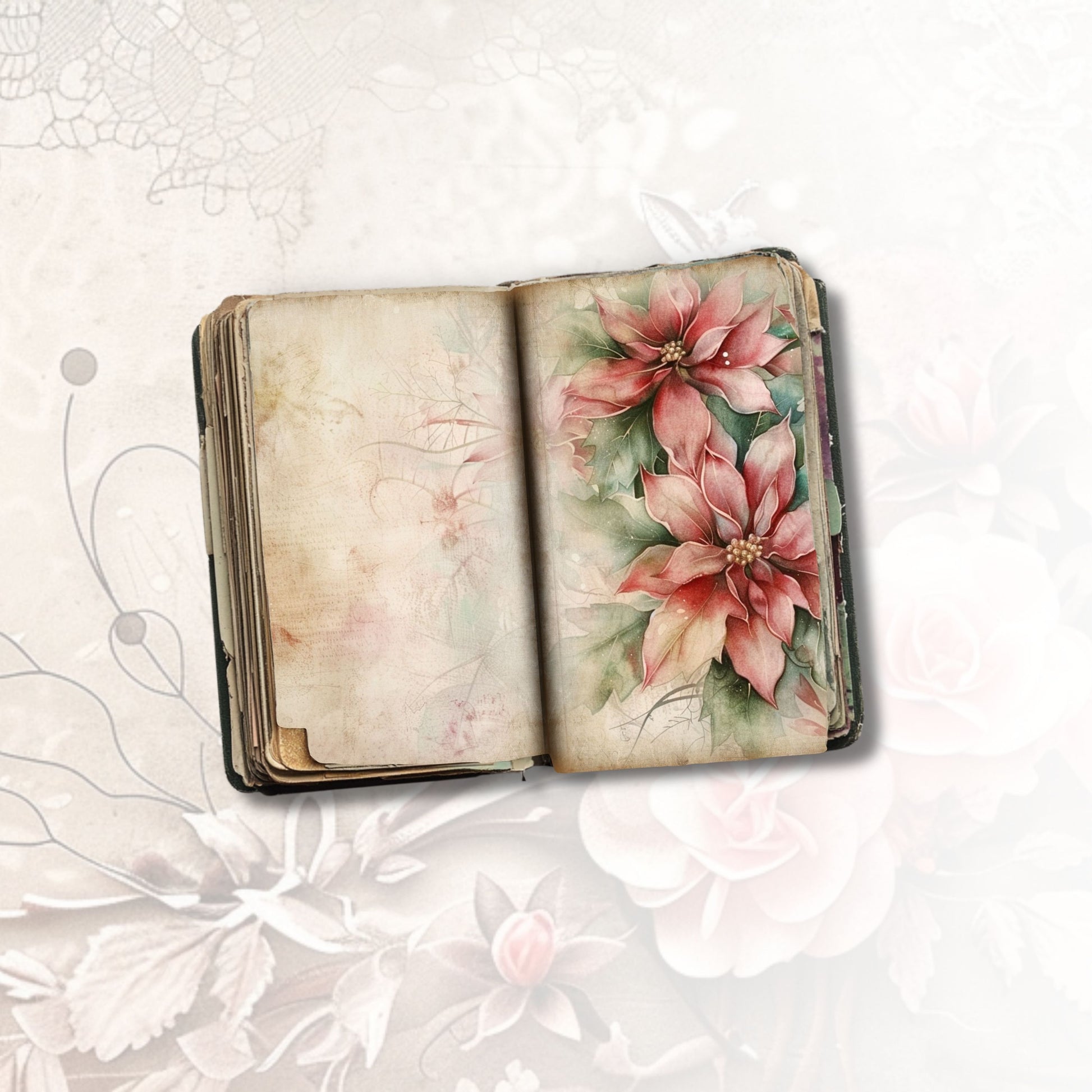 Poinsettia Perfection Journal Pages