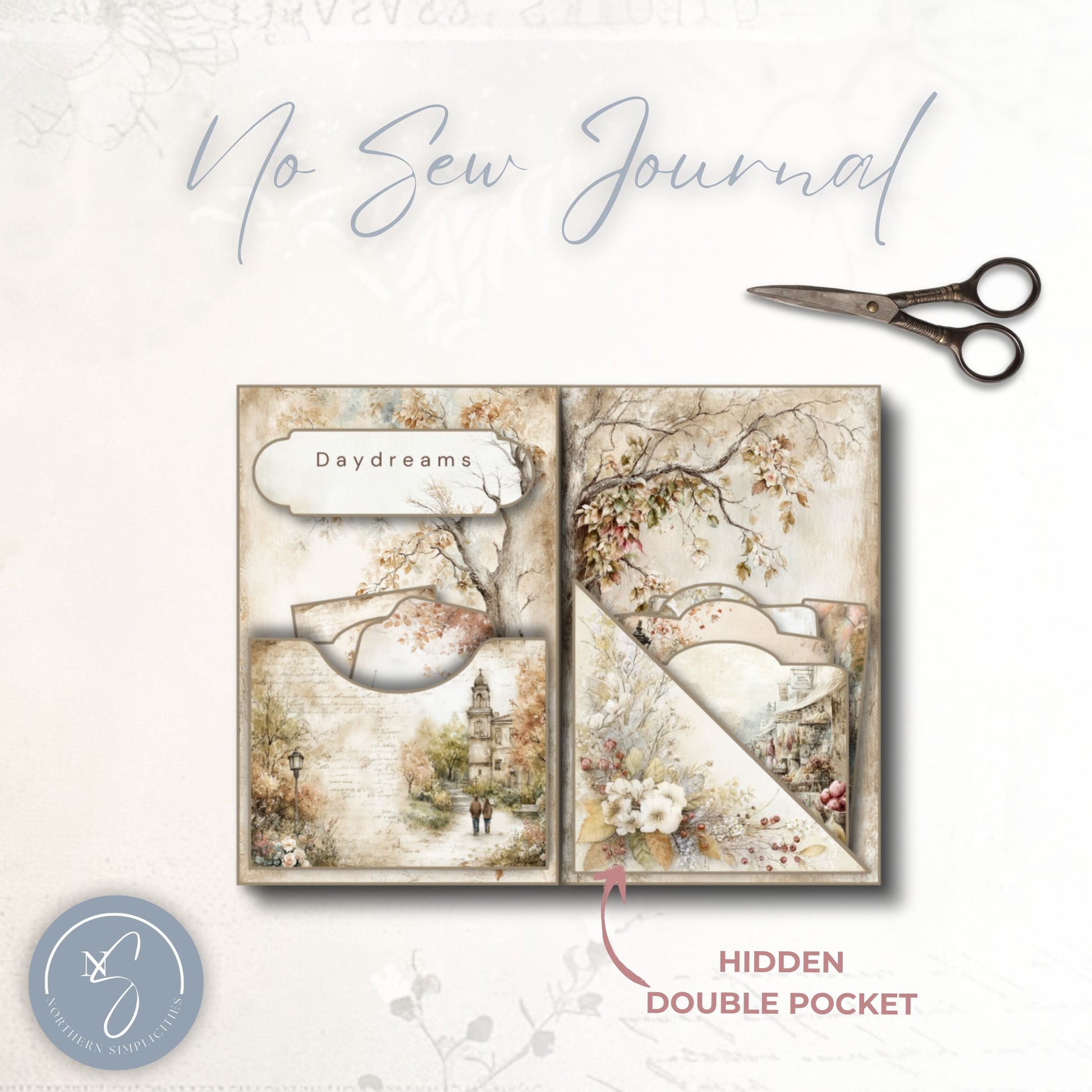 Cozy Curio Flip Flop Junk Journal Folio Kit