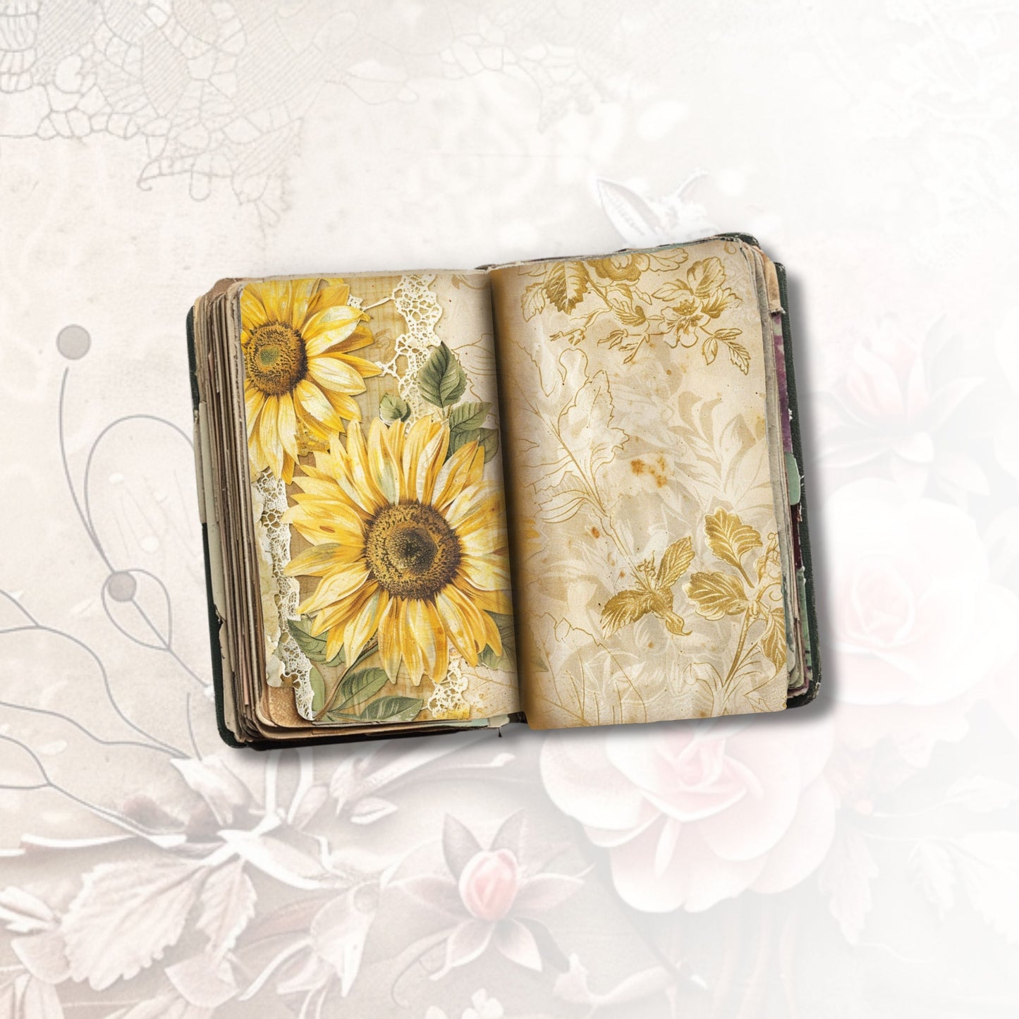 Sunflower Bliss Journal Pages