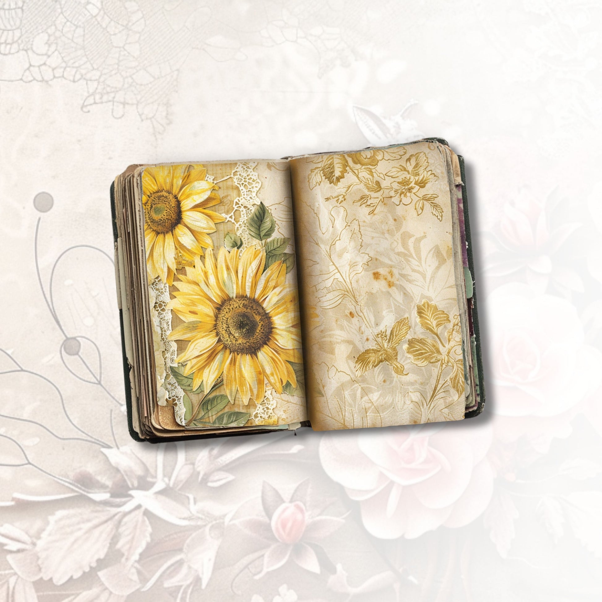 Sunflower Bliss Journal Pages