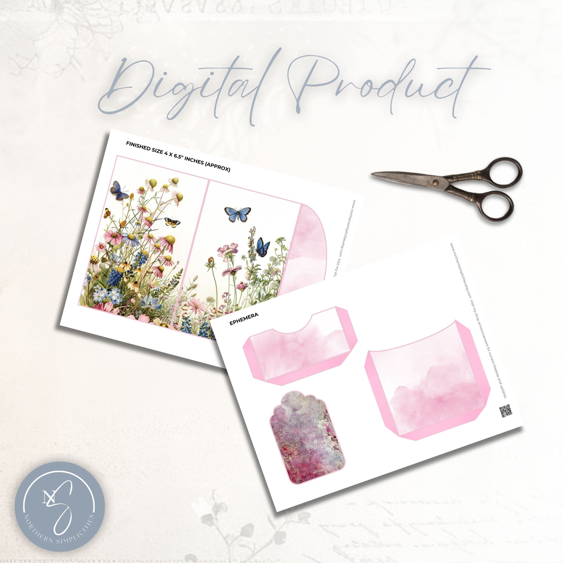 Watercolor Wildflowers Folio Kit
