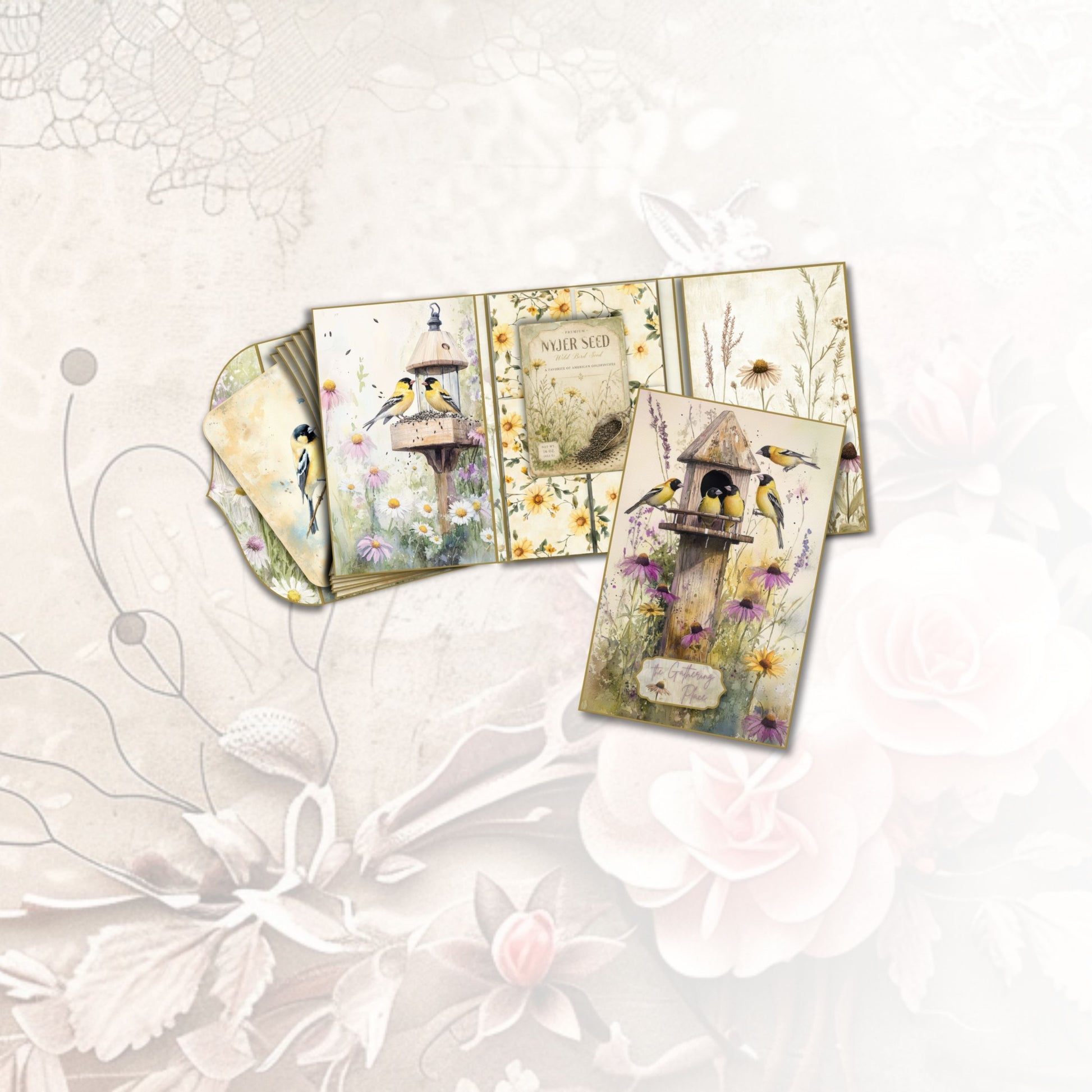 Golden Visitor Accordion Folio Kit