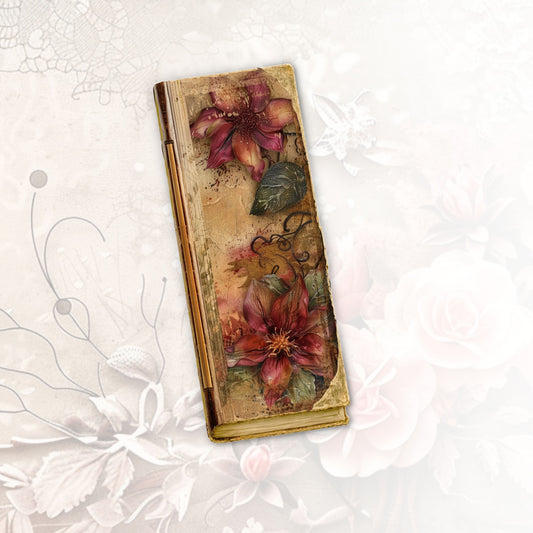 Poinsettia Perfection Tall Journal Cover