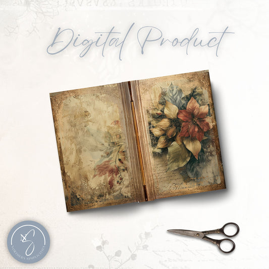 Poinsettia Perfection Journal Cover